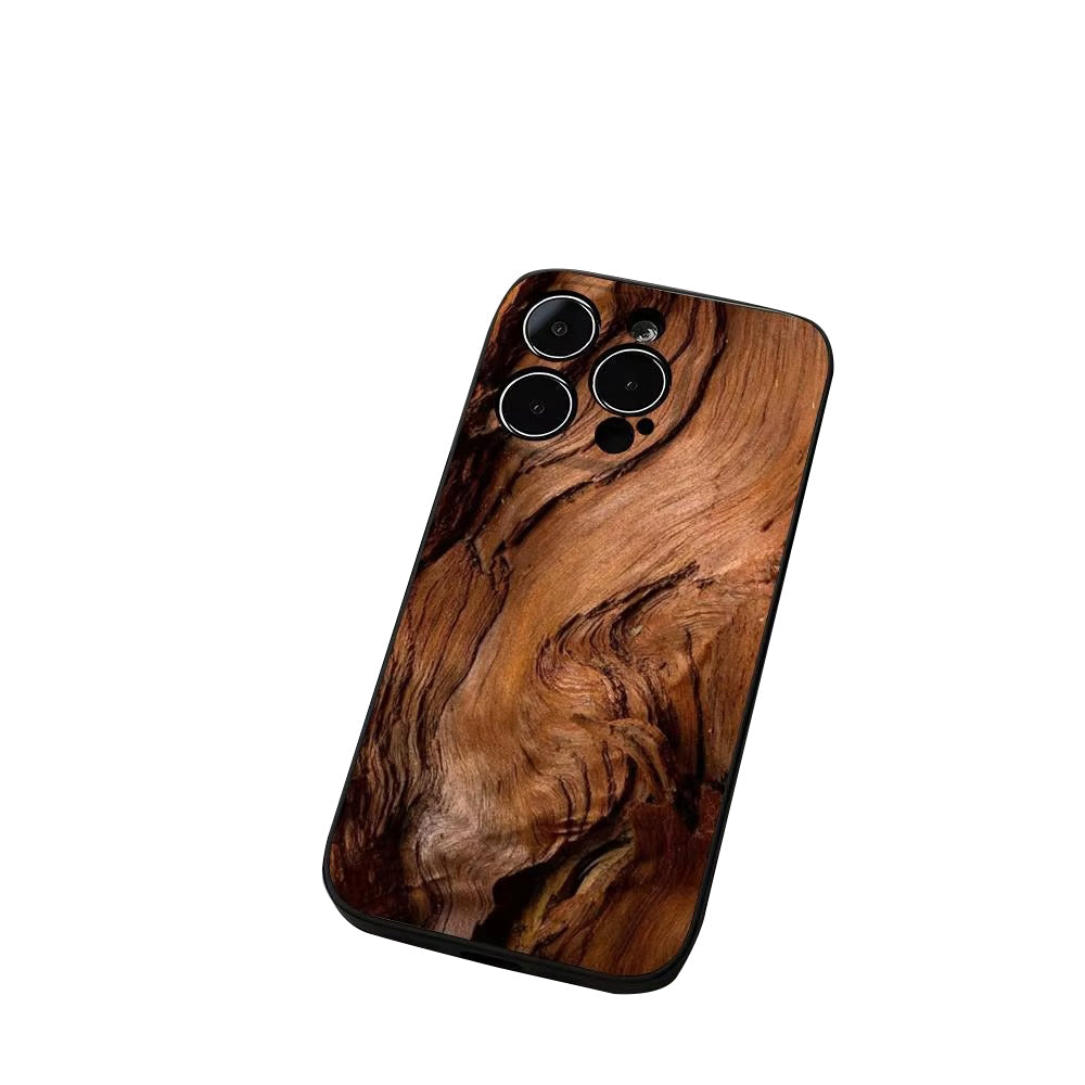Premium iPhone Case MagSafe Natural Wood Back TPU Bumper Shockproof Magnetic Cover Camera Lens Protection Ultra Thin Slim Protective Design