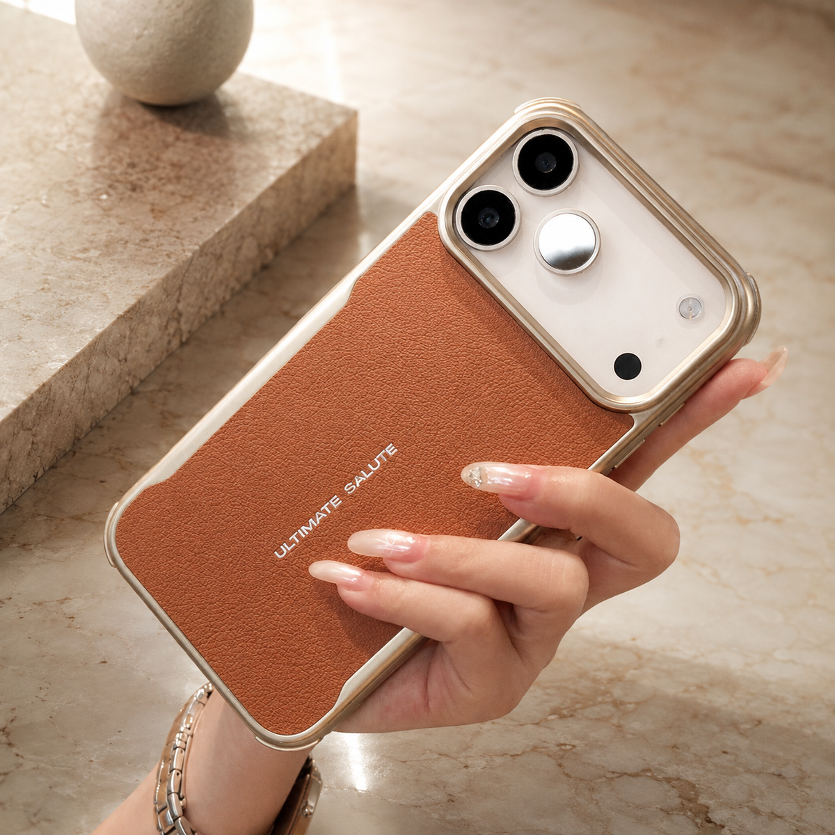 Premium iPhone Case MagSafe PU Leather Magnetic Protective Cover Shockproof PC Frame Anti Scratch Dustproof Non Slip Slim Full Coverage Modern Design