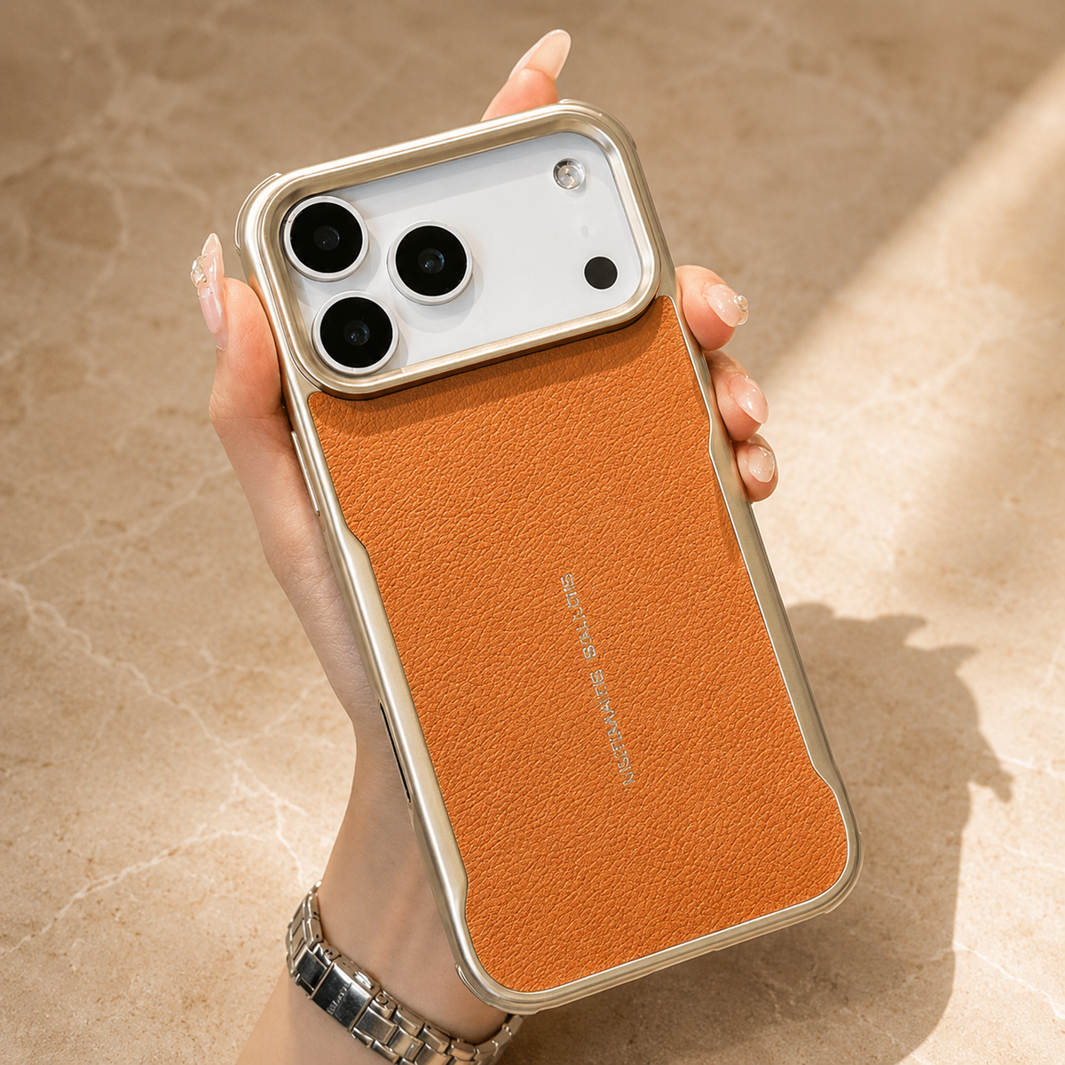 Premium iPhone Case MagSafe PU Leather Magnetic Protective Cover Shockproof PC Frame Anti Scratch Dustproof Non Slip Slim Full Coverage Modern Design