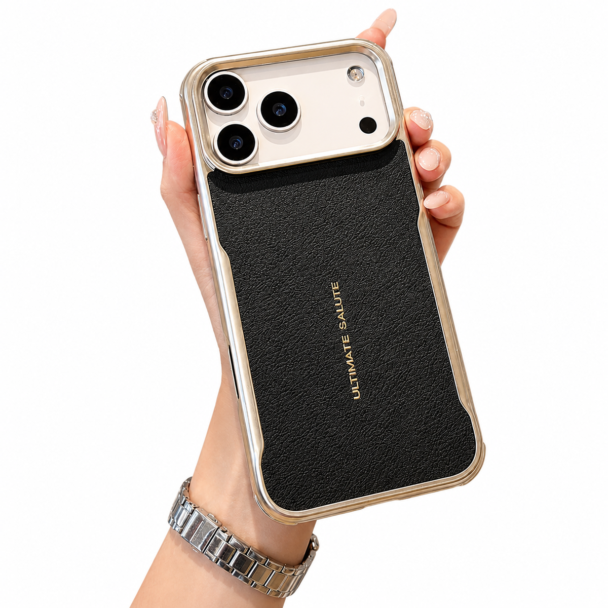 Premium iPhone Case MagSafe PU Leather Magnetic Protective Cover Shockproof PC Frame Anti Scratch Dustproof Non Slip Slim Full Coverage Modern Design