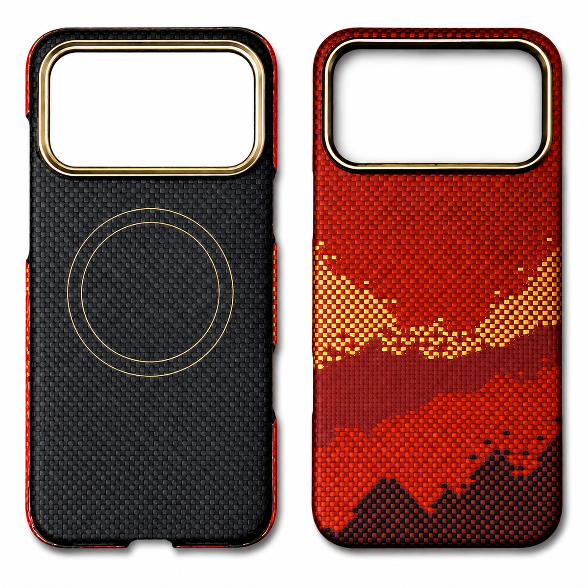 Premium iPhone Case MagSafe Real Carbon Fiber Aramid Fiber Ultra Thin Shockproof Matte Anti Fingerprint Protective Cover Full Coverage Slim Fit Design