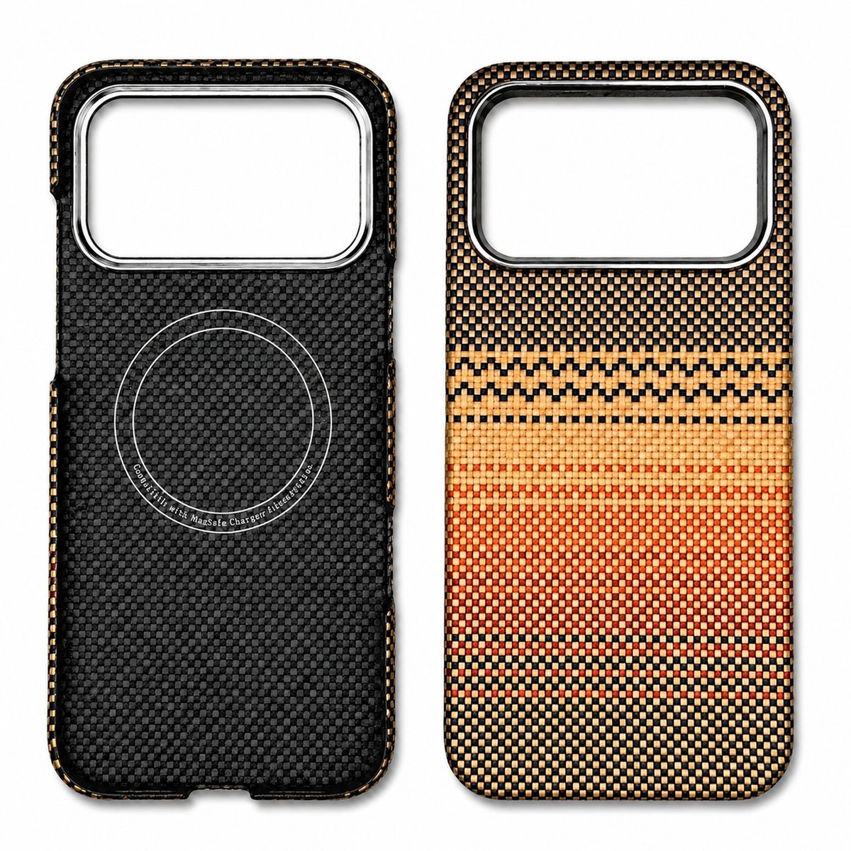 Premium iPhone Case MagSafe Real Carbon Fiber Aramid Fiber Ultra Thin Shockproof Matte Anti Fingerprint Protective Cover Full Coverage Slim Fit Design