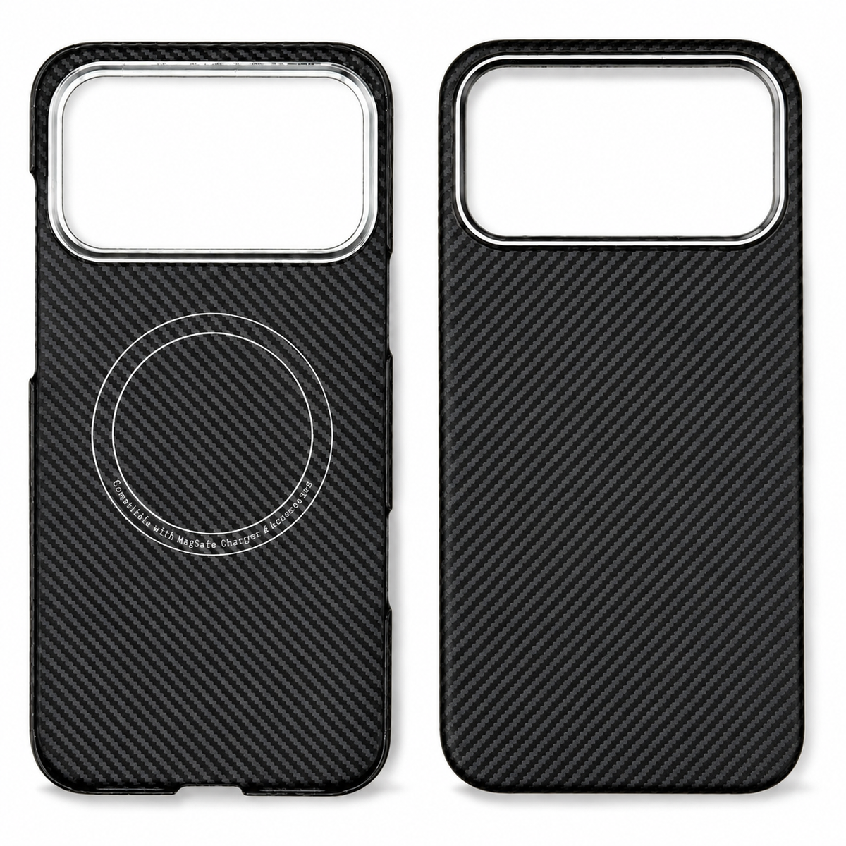 Premium iPhone Case MagSafe Real Carbon Fiber Aramid Fiber Ultra Thin Shockproof Matte Anti Fingerprint Protective Cover Full Coverage Slim Fit Design