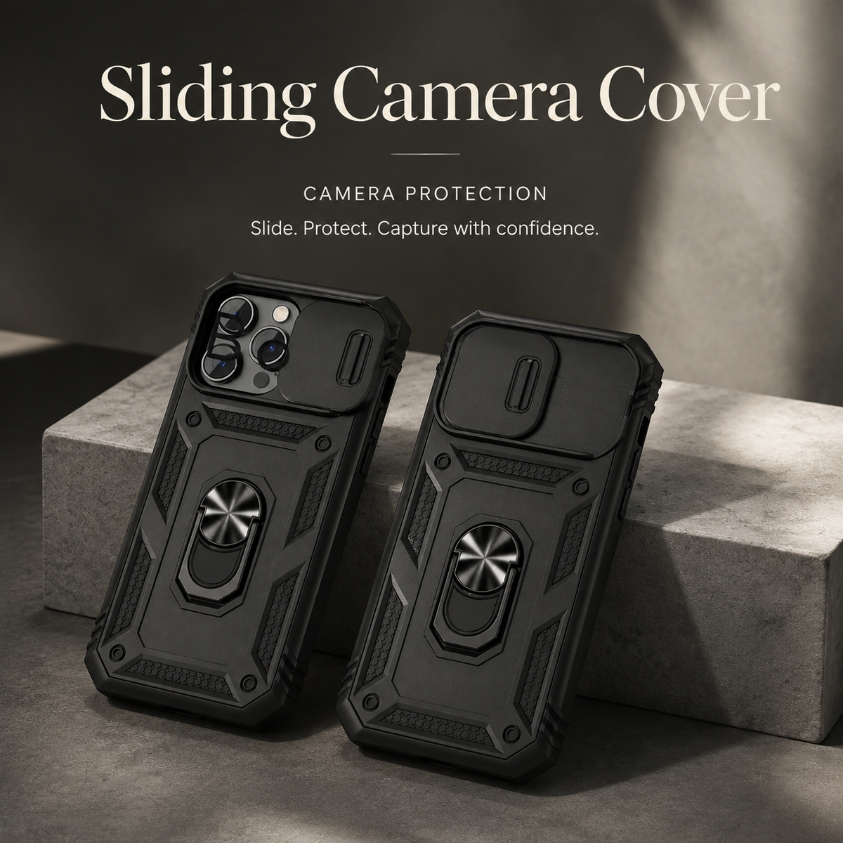 Premium iPhone Case MagSafe Rugged Armor Card Holder Kickstand Shockproof Camera Lens Protection Heavy Duty Cover 360 Rotating Stand Magnetic Grip Pro
