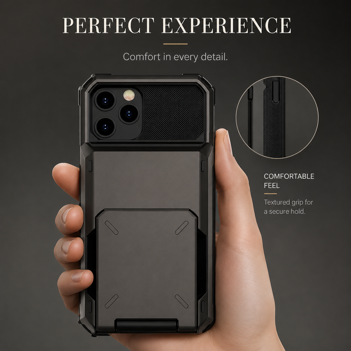 Premium iPhone Case MagSafe Rugged Armor Wallet Card Holder Kickstand TPU Bumper Shockproof Scratch Resistant Full Coverage Magnetic Ring Protective