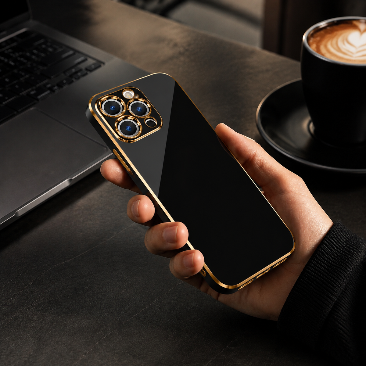 Premium iPhone Case MagSafe Silicone Shockproof Glossy Square Texture Camera Lens Protection Anti Scratch Ultra Thin Protective Cover Magnetic Fit