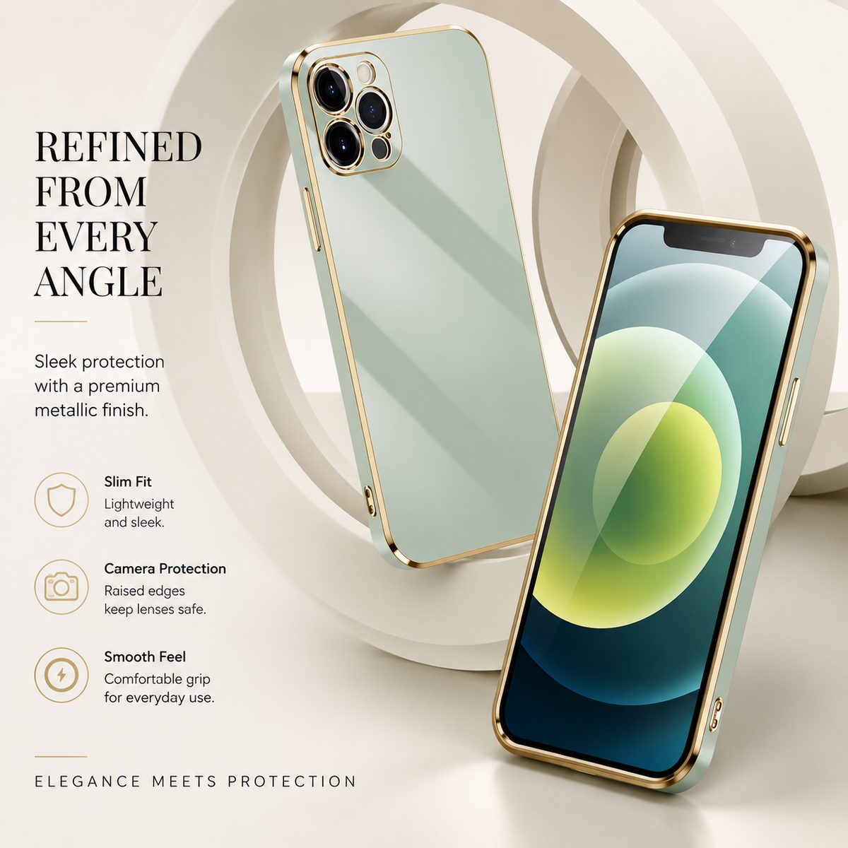 Premium iPhone Case MagSafe Silicone Shockproof Glossy Square Texture Camera Lens Protection Anti Scratch Ultra Thin Protective Cover Magnetic Fit