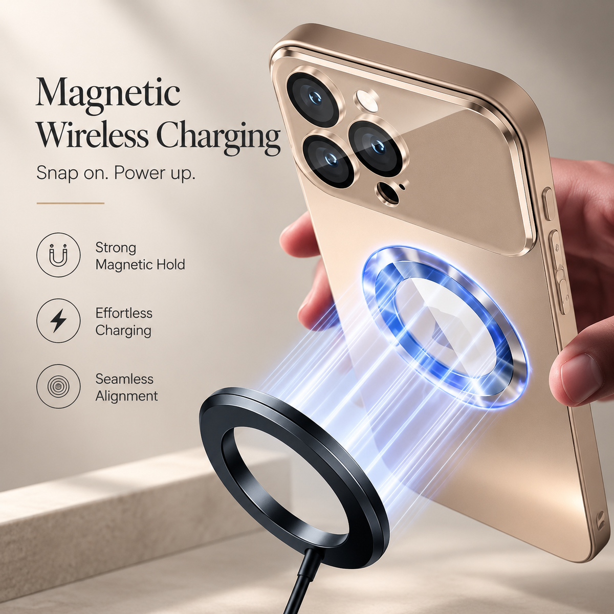 Premium iPhone Case MagSafe Titanium Metallic Matte Shockproof Protective Cover Camera Lens Protection Anti Fingerprint PC Silicone Slim Full Coverage