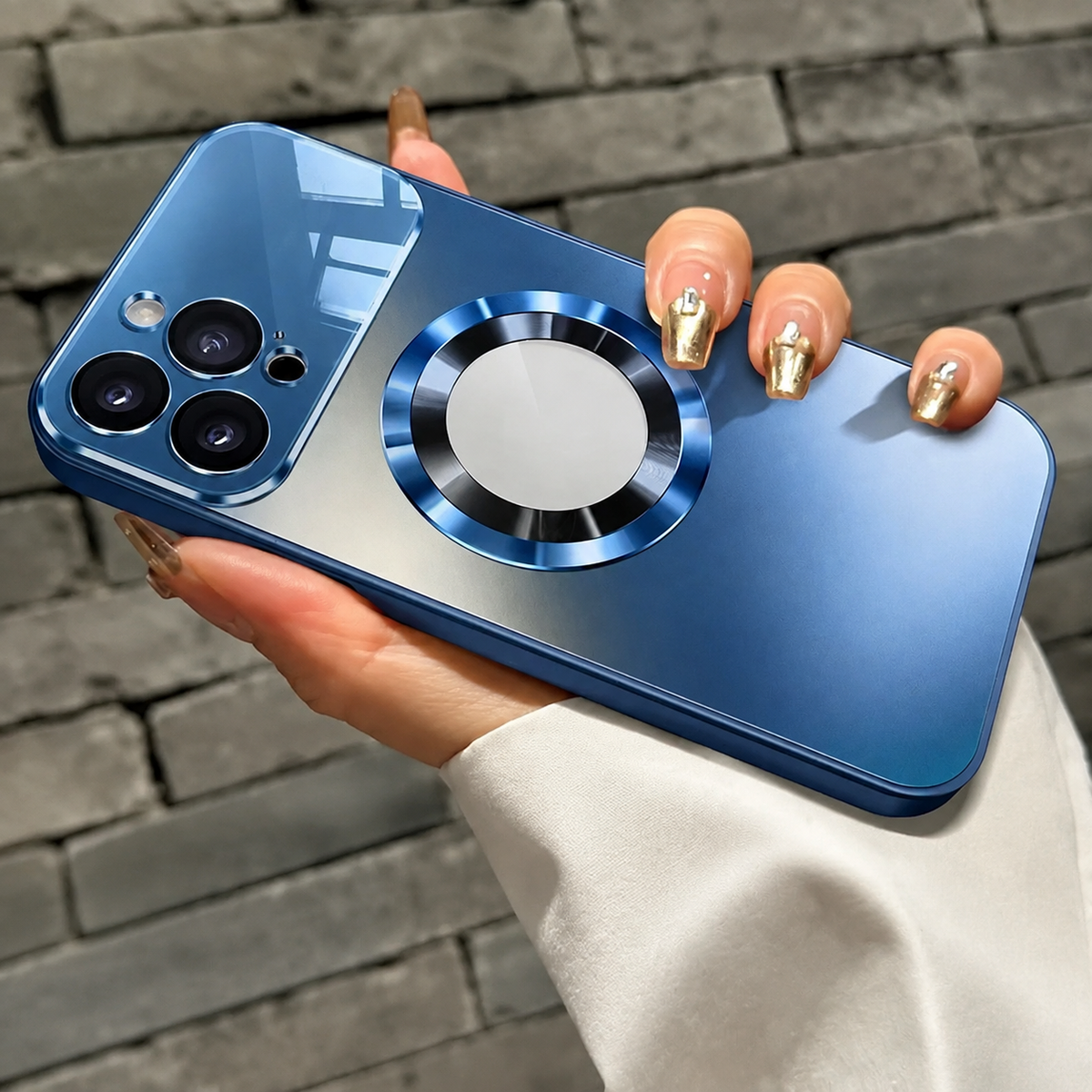 Premium iPhone Case MagSafe Titanium Metallic Matte Shockproof Protective Cover Camera Lens Protection Anti Fingerprint PC Silicone Slim Full Coverage