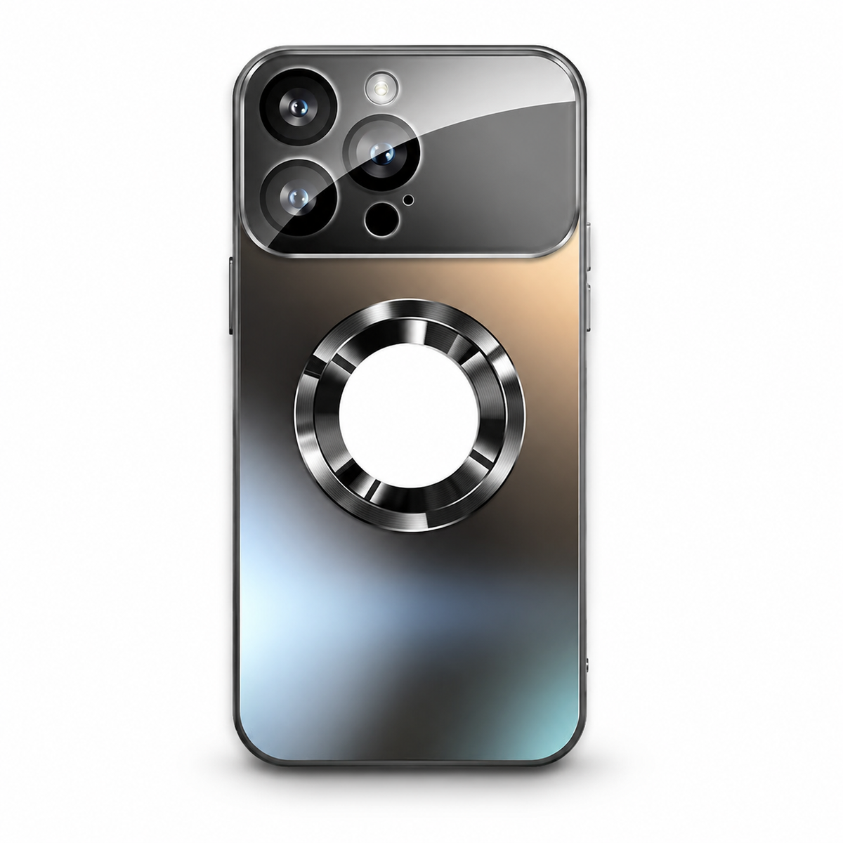 Premium iPhone Case MagSafe Titanium Metallic Matte Shockproof Protective Cover Camera Lens Protection Anti Fingerprint PC Silicone Slim Full Coverage