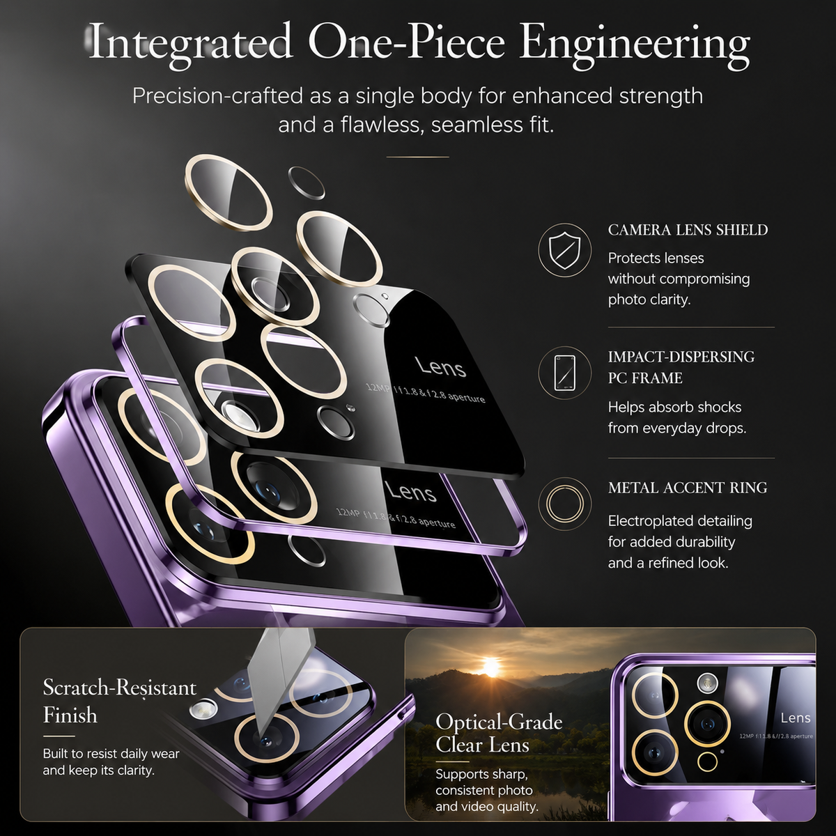Premium iPhone Case MagSafe Transparent Glass Shockproof Silicone Bumper Camera Lens Protection Ultra Thin Clear Wireless Charging Protective PC Cover