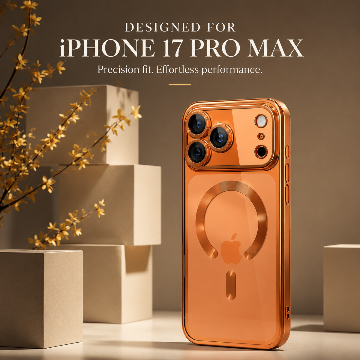 Premium iPhone Case MagSafe Transparent TPU Plated Camera Lens Protection Shockproof Anti Fingerprint Anti Scratch Magnetic Slim Half Wrapped Clear Cover