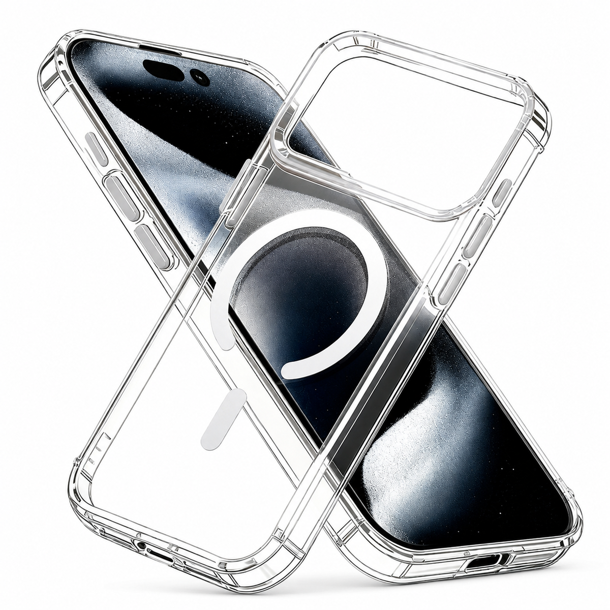 Premium iPhone Case MagSafe Ultra Slim Magnetic Shockproof Cover PC TPU Wireless Charging Anti Scratch Soft Non Slip Lightweight Full Protection