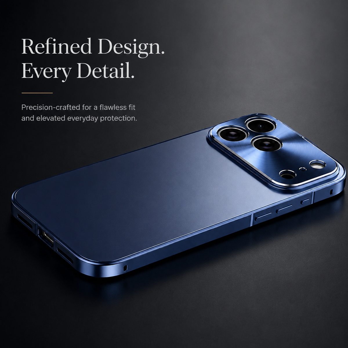Premium iPhone Case MagSafe Ultra Thin Aluminum Frame Frosted Matte Back Shockproof Camera Protection Anti Fingerprint Slim Full Coverage Design Style