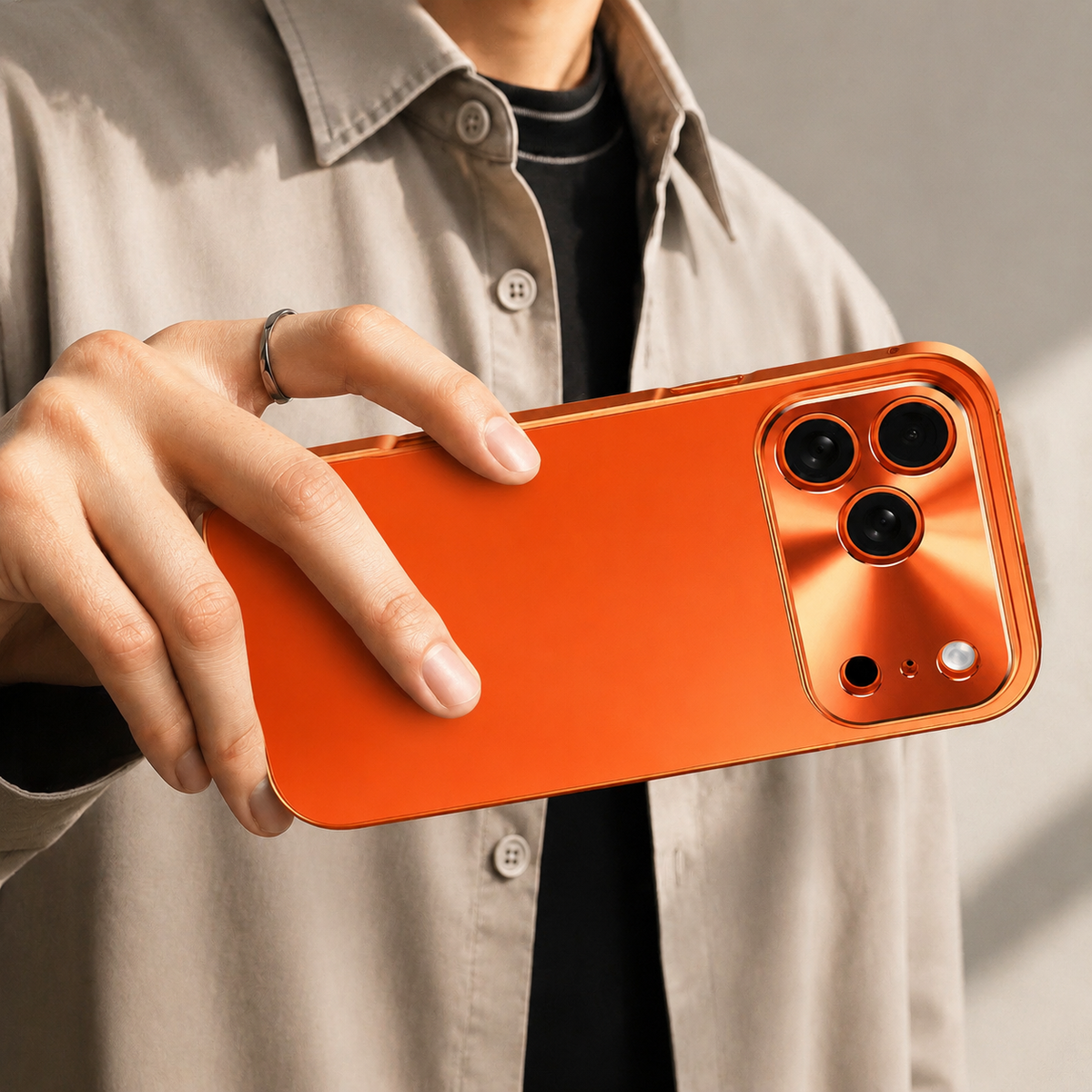 Premium iPhone Case MagSafe Ultra Thin Aluminum Frame Frosted Matte Back Shockproof Camera Protection Anti Fingerprint Slim Full Coverage Design Style