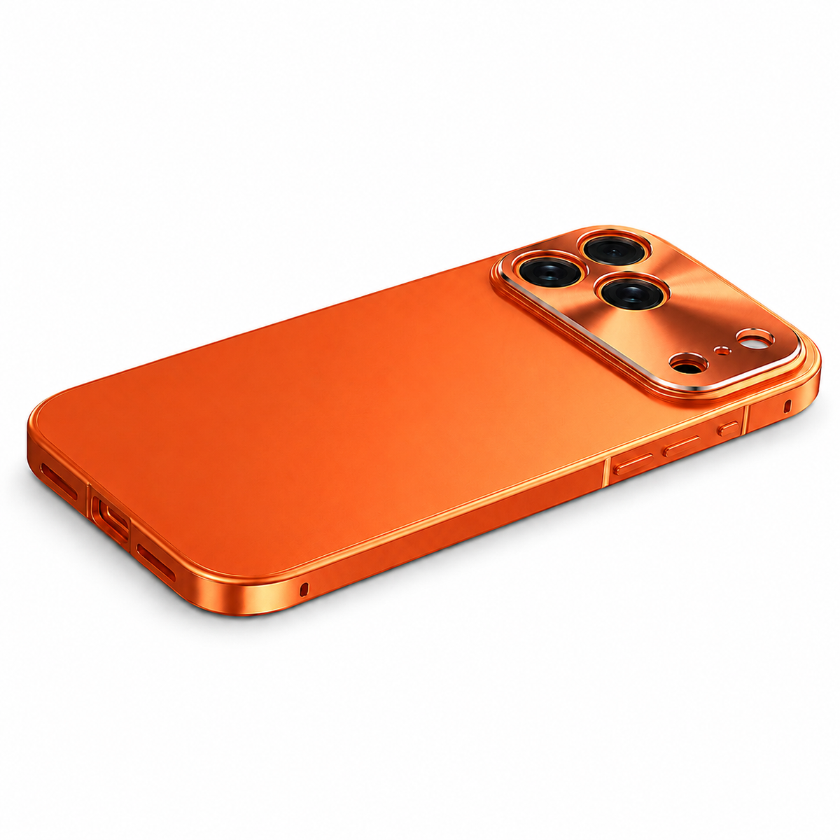 Premium iPhone Case MagSafe Ultra Thin Aluminum Frame Frosted Matte Back Shockproof Camera Protection Anti Fingerprint Slim Full Coverage Design Style