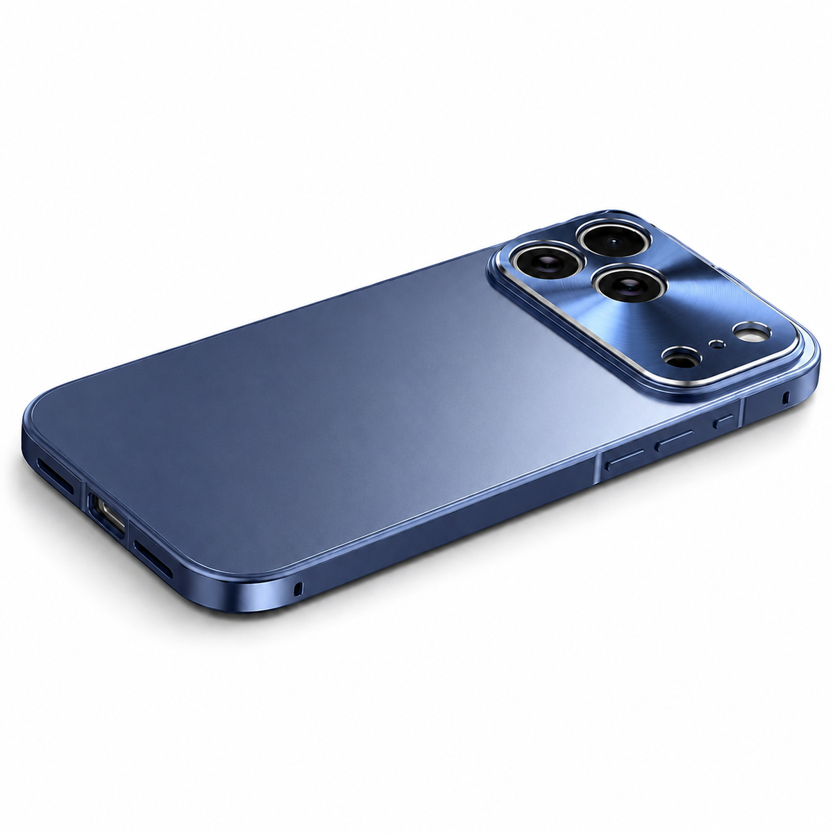 Premium iPhone Case MagSafe Ultra Thin Aluminum Frame Frosted Matte Back Shockproof Camera Protection Anti Fingerprint Slim Full Coverage Design Style