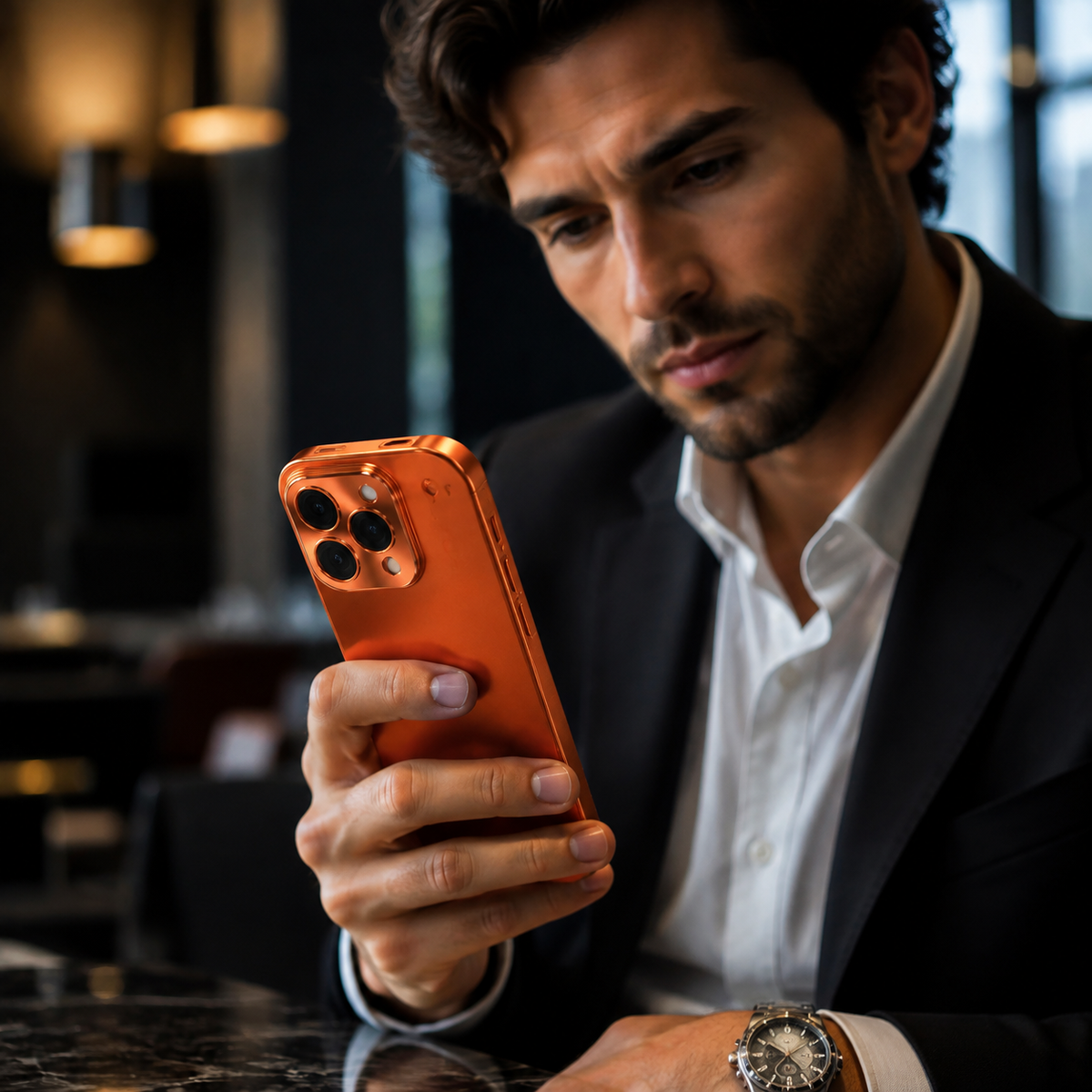 Premium iPhone Case MagSafe Ultra Thin Aluminum Frame Frosted Matte Back Shockproof Camera Protection Anti Fingerprint Slim Full Coverage Design Style