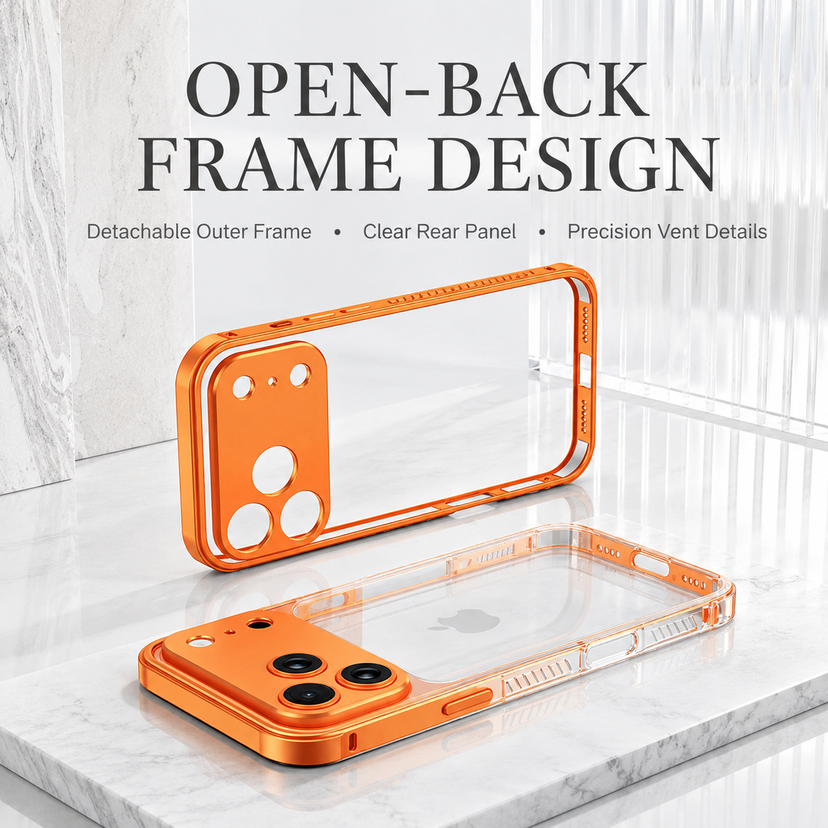 Premium iPhone Case MagSafe Ultra Thin Aluminum Frame Metal Bumper Lens Protector Matte Anti Scratch Non Slip Lightweight Protective Cover Case Design
