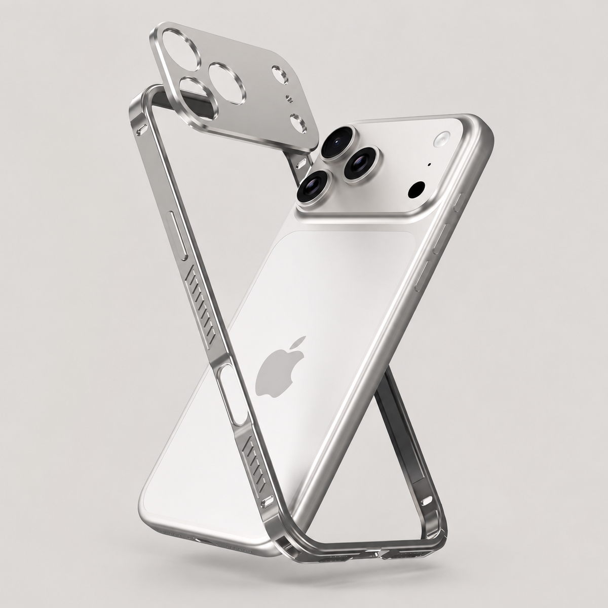 Premium iPhone Case MagSafe Ultra Thin Aluminum Frame Metal Bumper Lens Protector Matte Anti Scratch Non Slip Lightweight Protective Cover Case Design