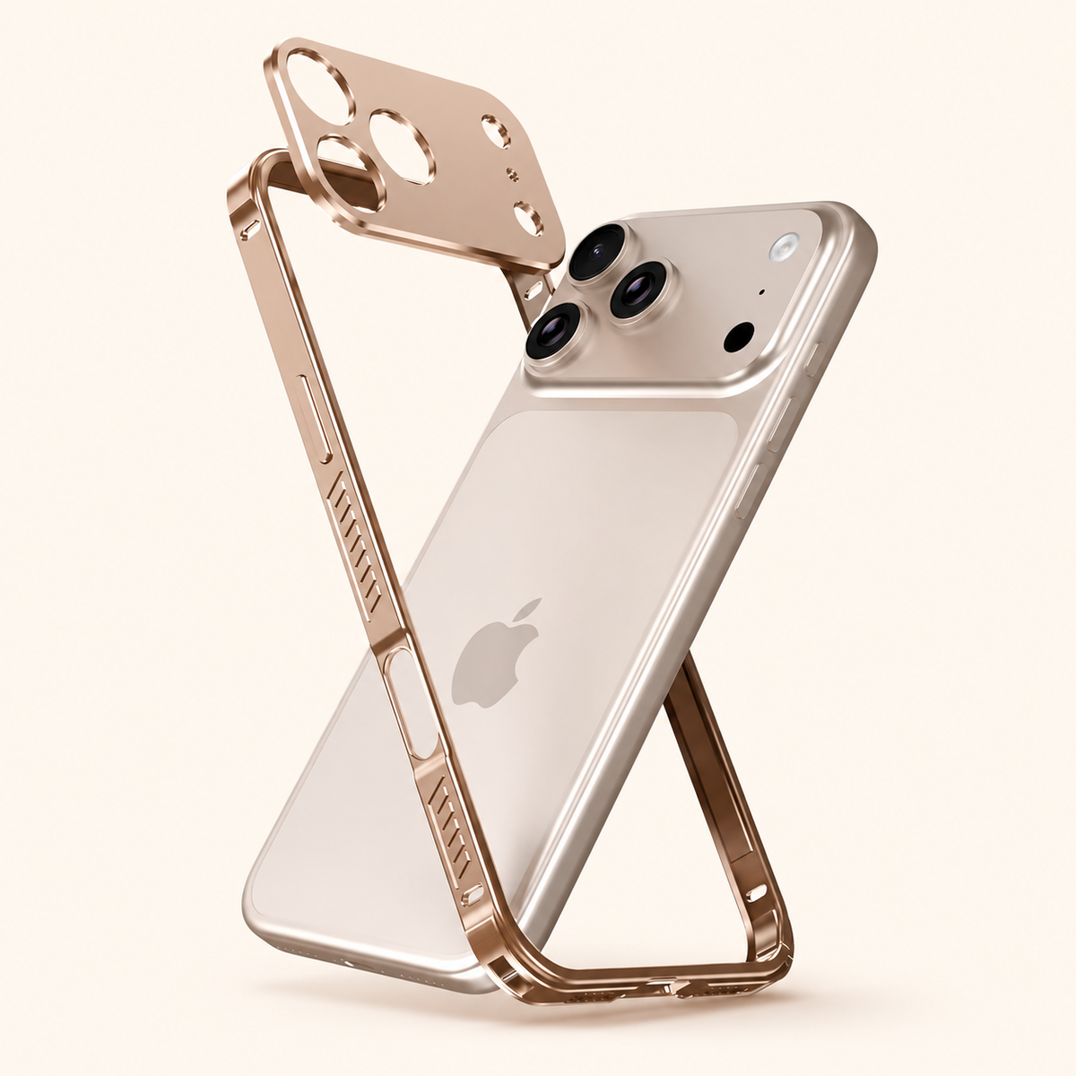 Premium iPhone Case MagSafe Ultra Thin Aluminum Frame Metal Bumper Lens Protector Matte Anti Scratch Non Slip Lightweight Protective Cover Case Design