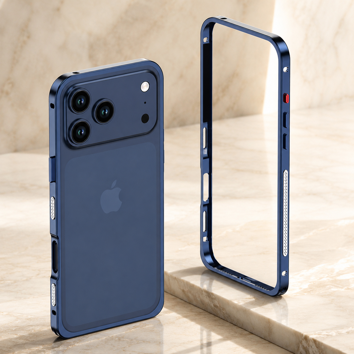 Premium iPhone Case MagSafe Ultra Thin Aluminum Metal Bumper Magnetic Protective Frame Anti Scratch Anti Fingerprint Matte Non Slip Slim Lightweight Cover