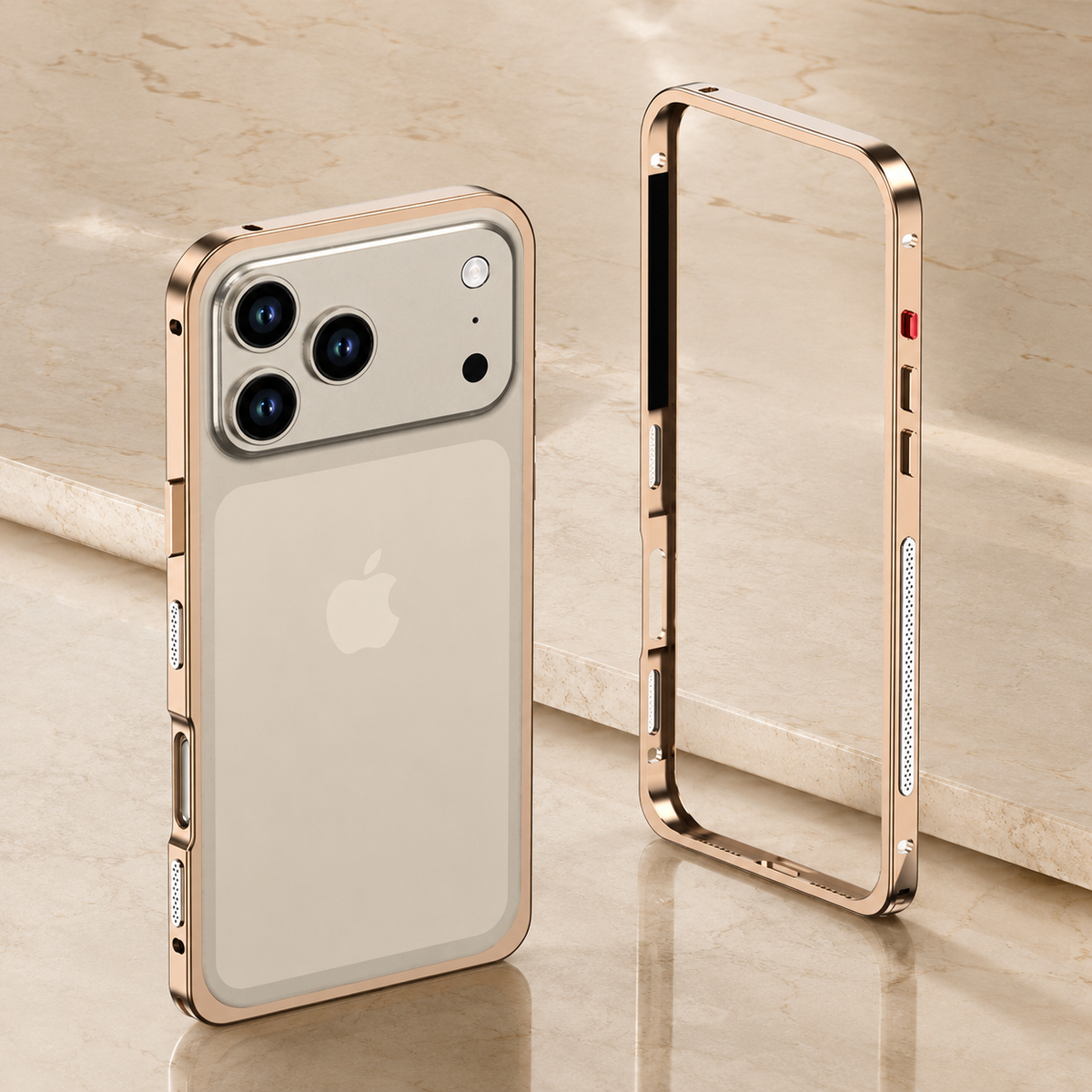 Premium iPhone Case MagSafe Ultra Thin Aluminum Metal Bumper Magnetic Protective Frame Anti Scratch Anti Fingerprint Matte Non Slip Slim Lightweight Cover