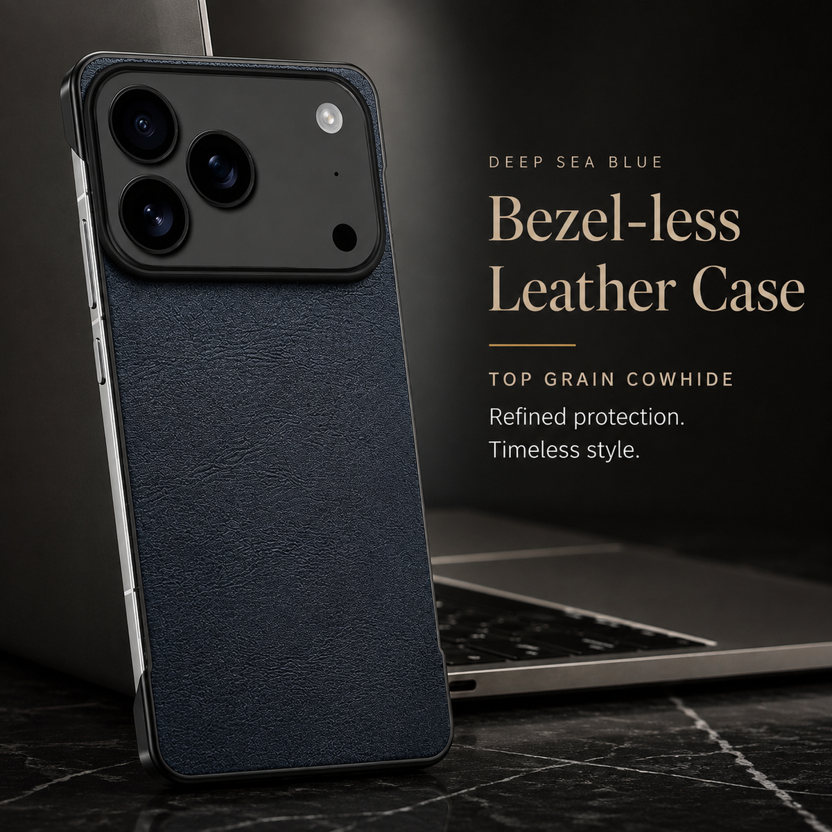 Premium iPhone Case MagSafe Ultra Thin Leather PC Cover Shockproof Anti Scratch Camera Protection Non Slip Matte Frameless Slim Full Cover Modern Look