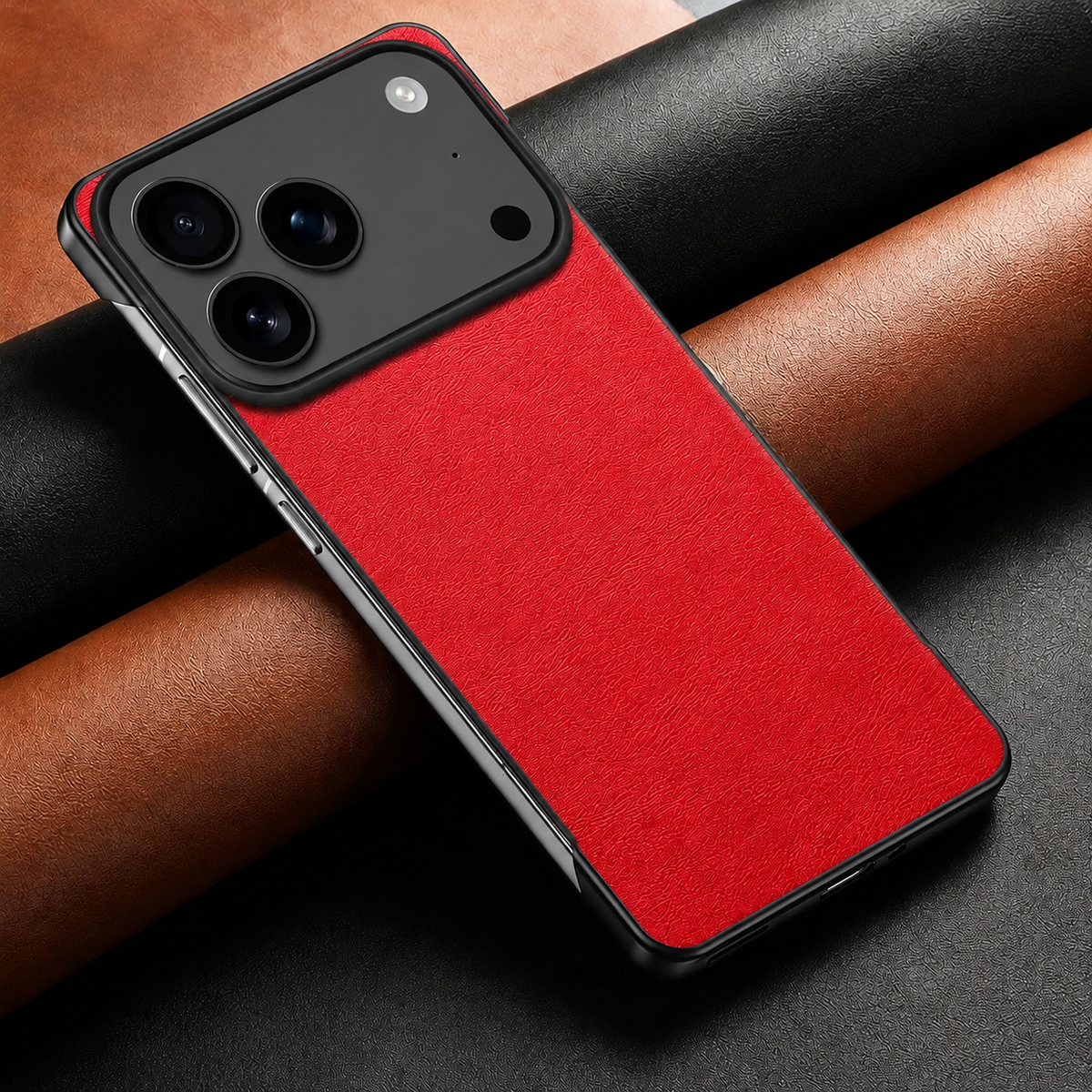 Premium iPhone Case MagSafe Ultra Thin Leather PC Cover Shockproof Anti Scratch Camera Protection Non Slip Matte Frameless Slim Full Cover Modern Look