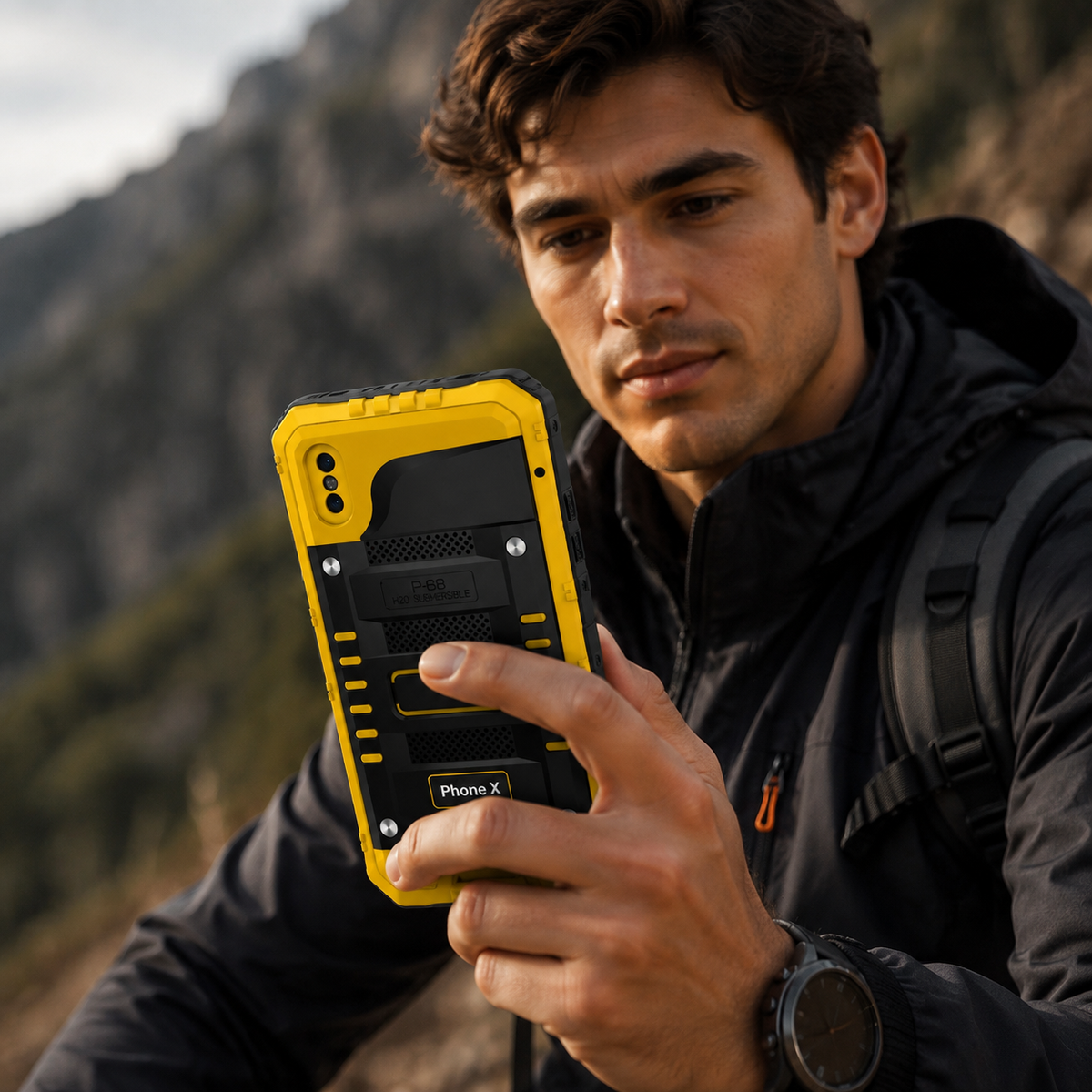 Premium iPhone Case MagSafe Waterproof Aluminum Armor Shockproof Full Body Camera Lens Protection Dustproof Sealed Rugged Protective Cover Design Slim
