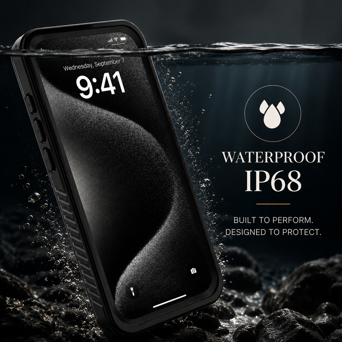 Premium iPhone Case MagSafe Waterproof Built In Screen Protection Shockproof Dustproof Full Body Protective Cover Sealed Rugged Heavy Duty Case Design