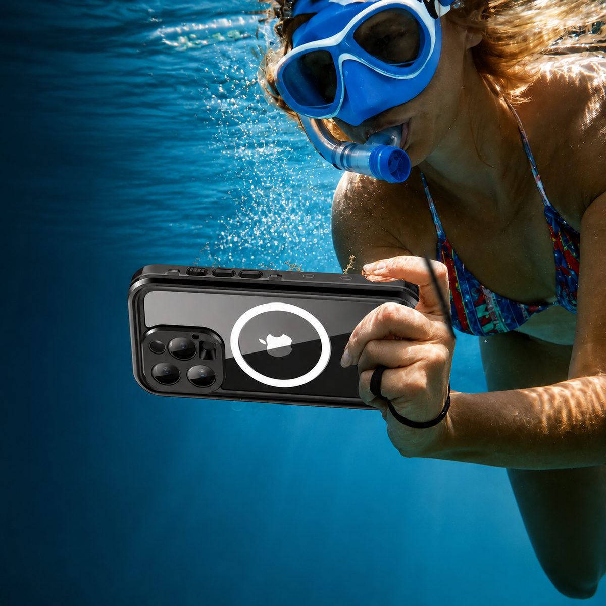 Premium iPhone Case MagSafe Waterproof IP68 Sealed Cover Shockproof 360° Full Body Protection Camera Screen Guard Rugged Outdoor Protective Design Use
