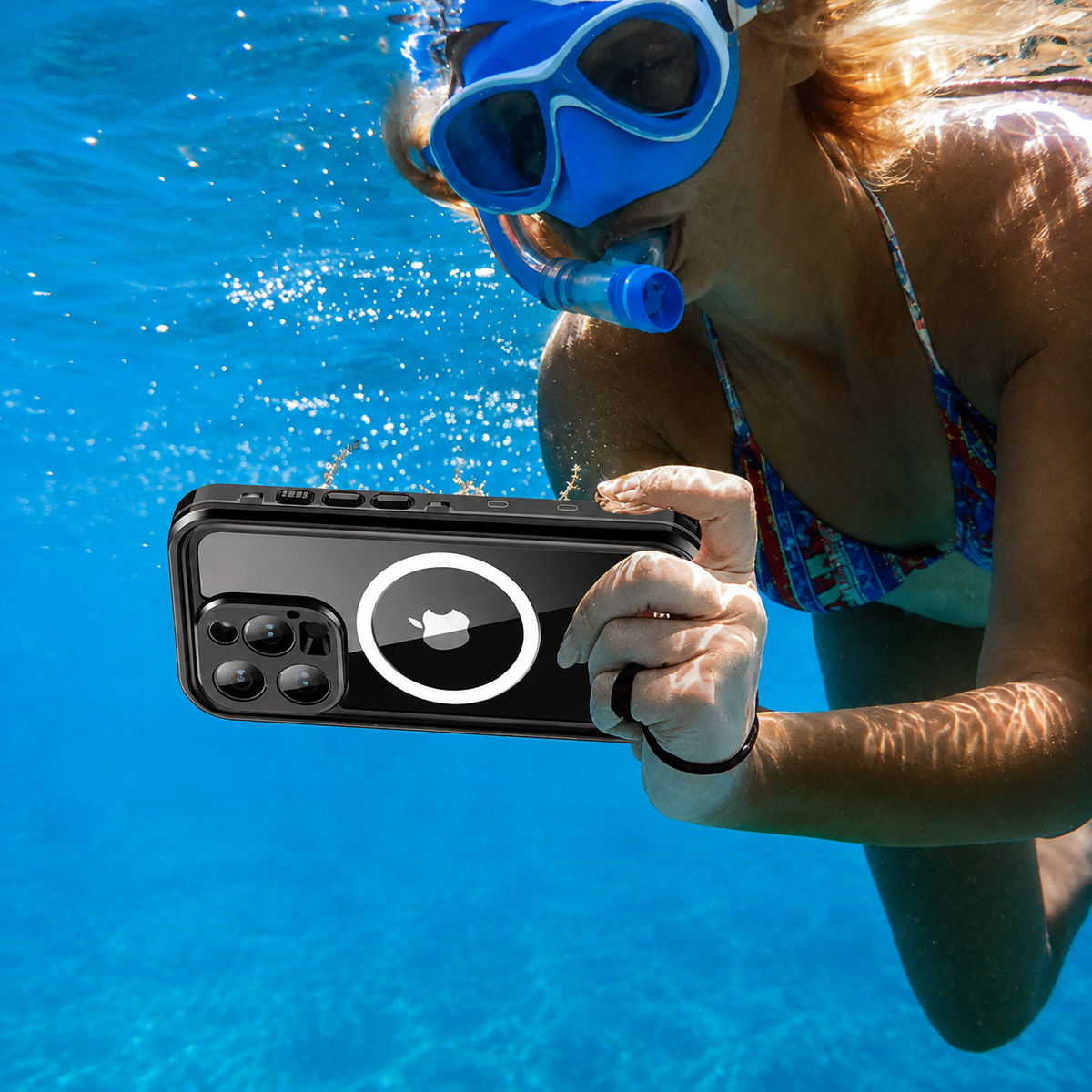Premium iPhone Case MagSafe Waterproof IP68 Shockproof 360 Full Body Sealed Protective Cover Camera Lens Dustproof Anti Scratch Magnetic Slim Design Qi