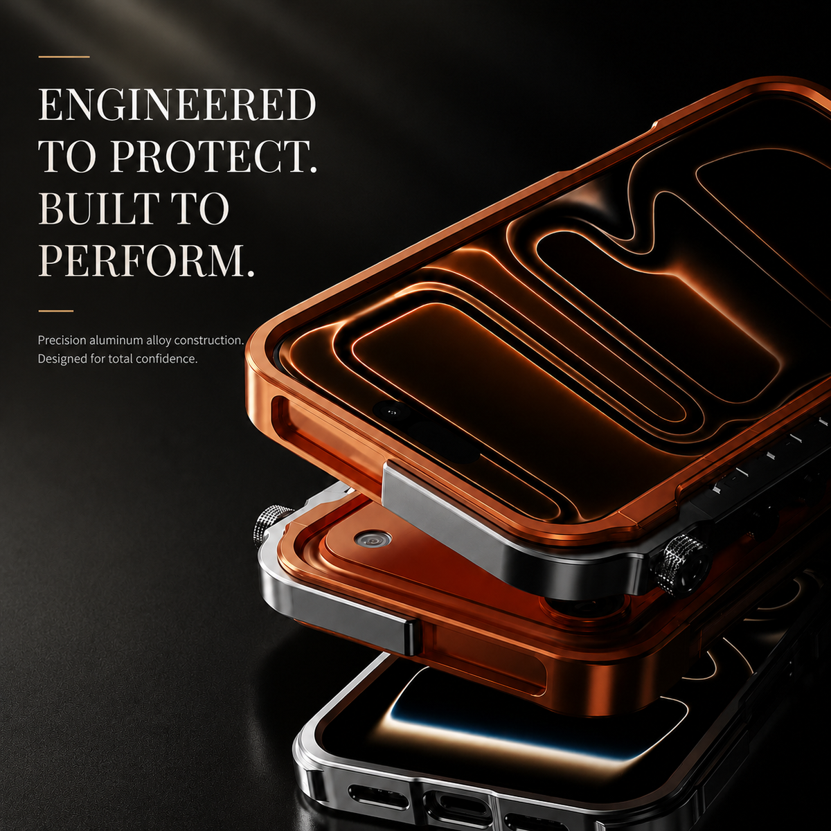Premium iPhone Case Magnetic Aluminum Alloy Bumper MagSafe Compatible Shockproof Heat Dissipation Anti Scratch Non Slip Lightweight Silicone Frame Protective Design