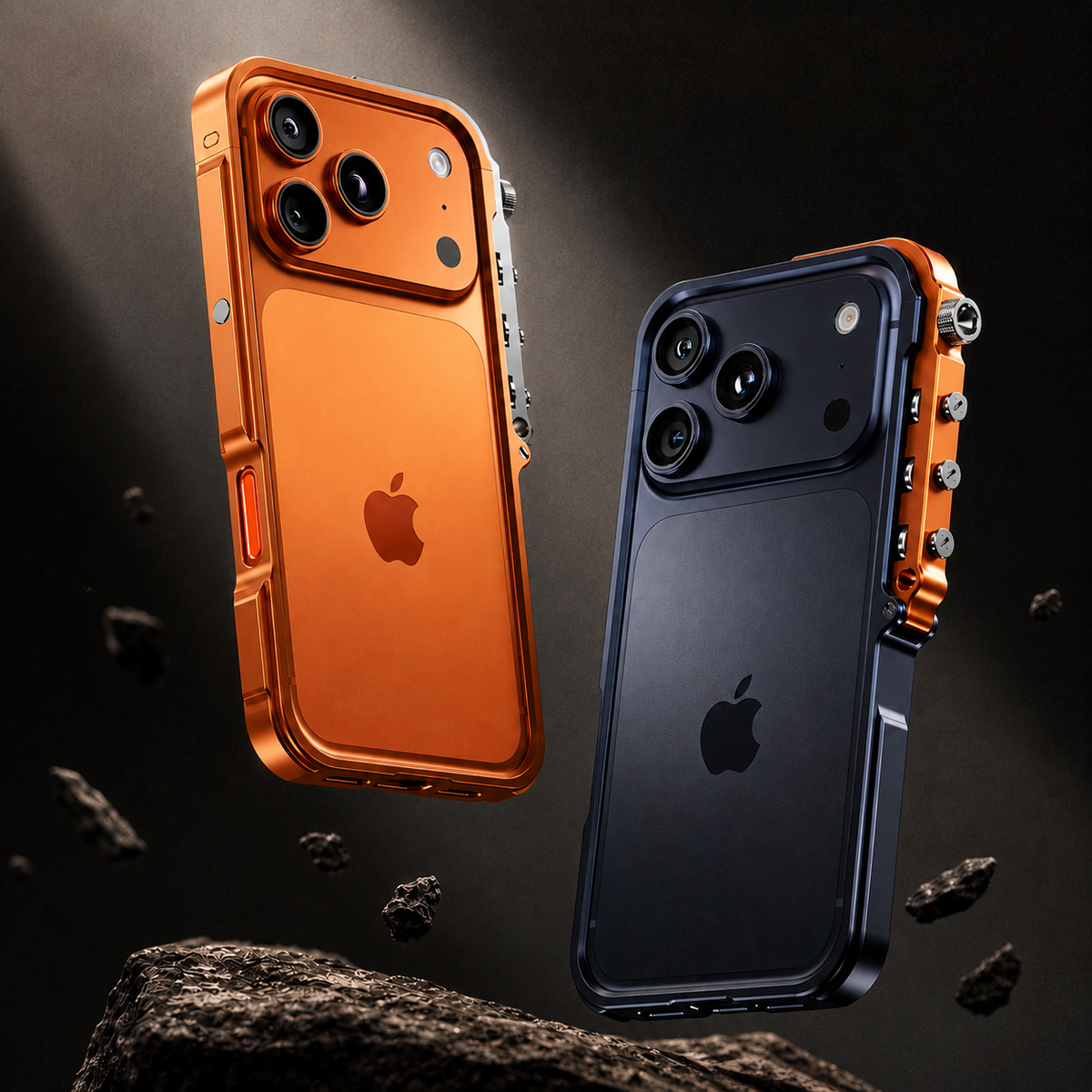 Premium iPhone Case Magnetic Aluminum Alloy Bumper MagSafe Compatible Shockproof Heat Dissipation Anti Scratch Non Slip Lightweight Silicone Frame Protective Design