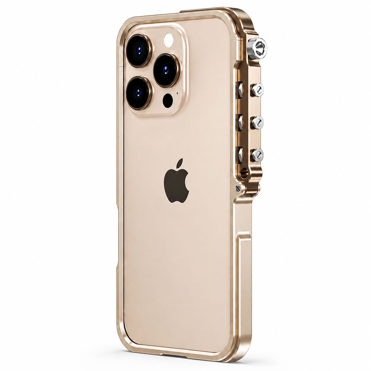 Premium iPhone Case Magnetic Aluminum Alloy Bumper MagSafe Compatible Shockproof Heat Dissipation Anti Scratch Non Slip Lightweight Silicone Frame Protective Design