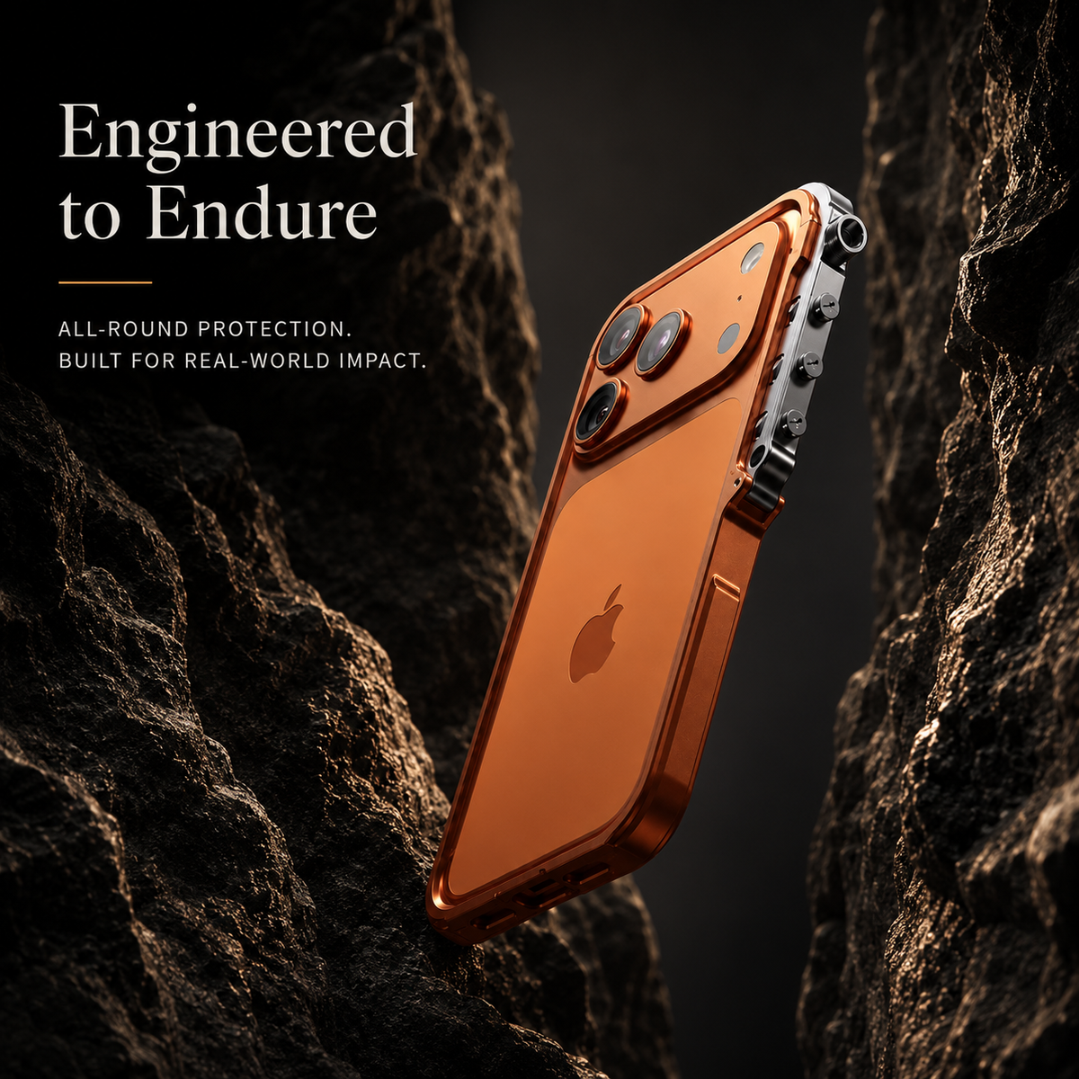 Premium iPhone Case Magnetic Aluminum Alloy Bumper MagSafe Compatible Shockproof Heat Dissipation Anti Scratch Non Slip Lightweight Silicone Frame Protective Design
