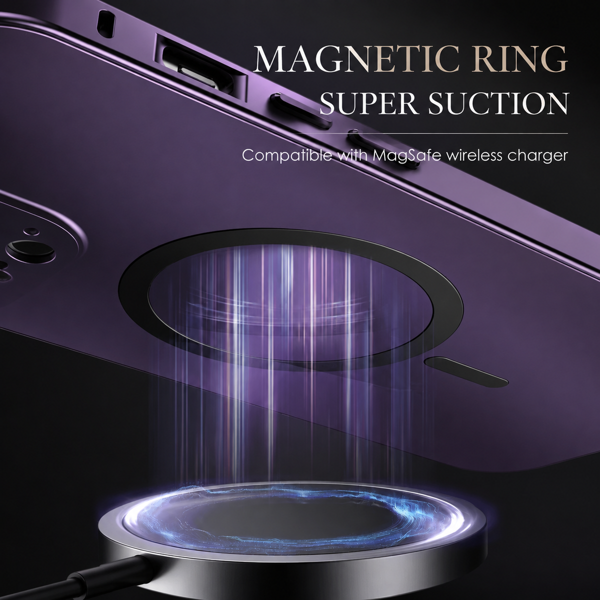 Premium iPhone Case Magnetic Aluminum Alloy Frame Hard PC Back Cover MagSafe Compatible Shockproof Matte Anti Fingerprint Slim Protective Design