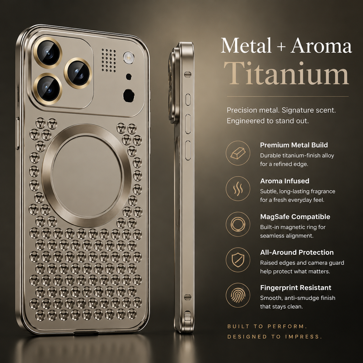 Premium iPhone Case Magnetic Aluminum Alloy Frame Shockproof Protective Cover Heat Dissipation Metal Design Camera Lens Guard Anti Fall Slim Lightweight