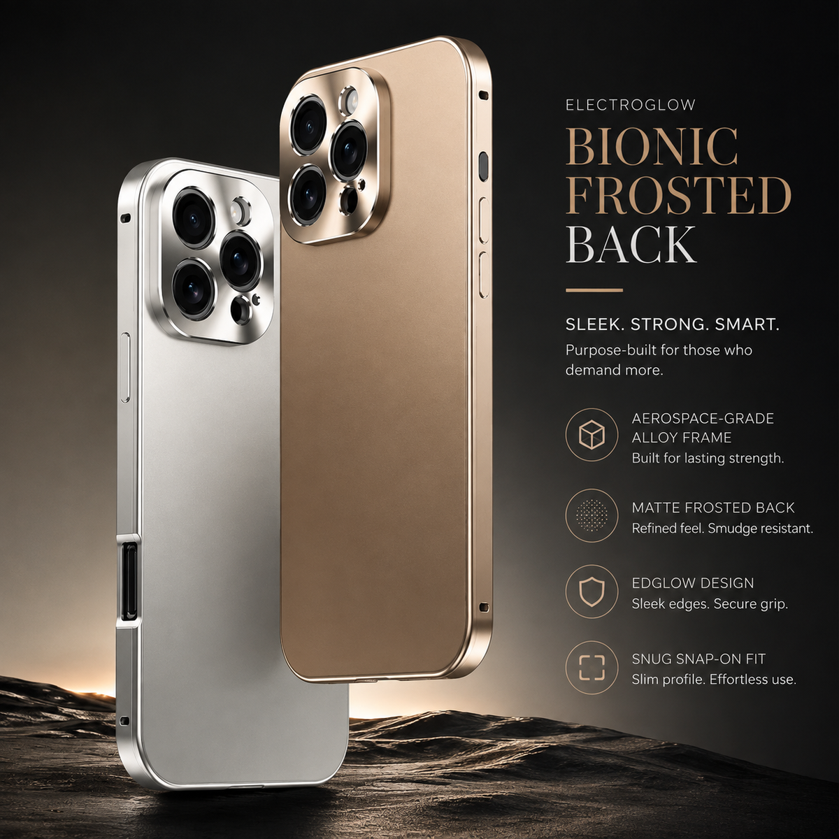 Premium iPhone Case Magnetic Aluminum Frame Shockproof Protective Cover Camera Lens Protection Wireless Charging Anti Scratch Slim Metal Full Coverage