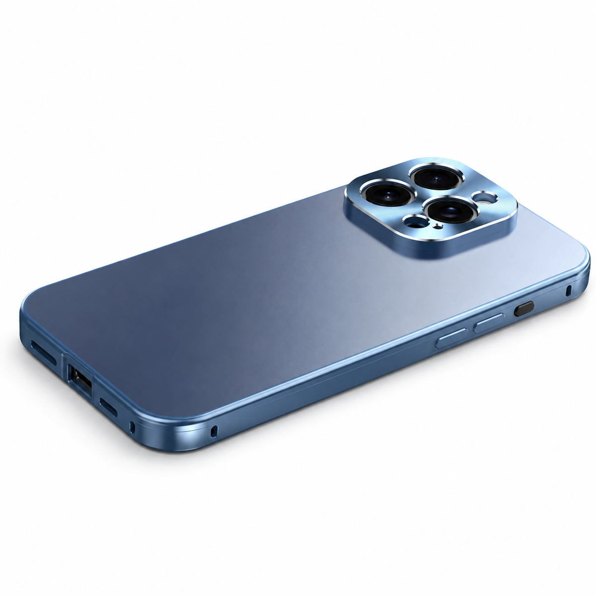 Premium iPhone Case Magnetic Aluminum Frame Shockproof Protective Cover Camera Lens Protection Wireless Charging Anti Scratch Slim Metal Full Coverage