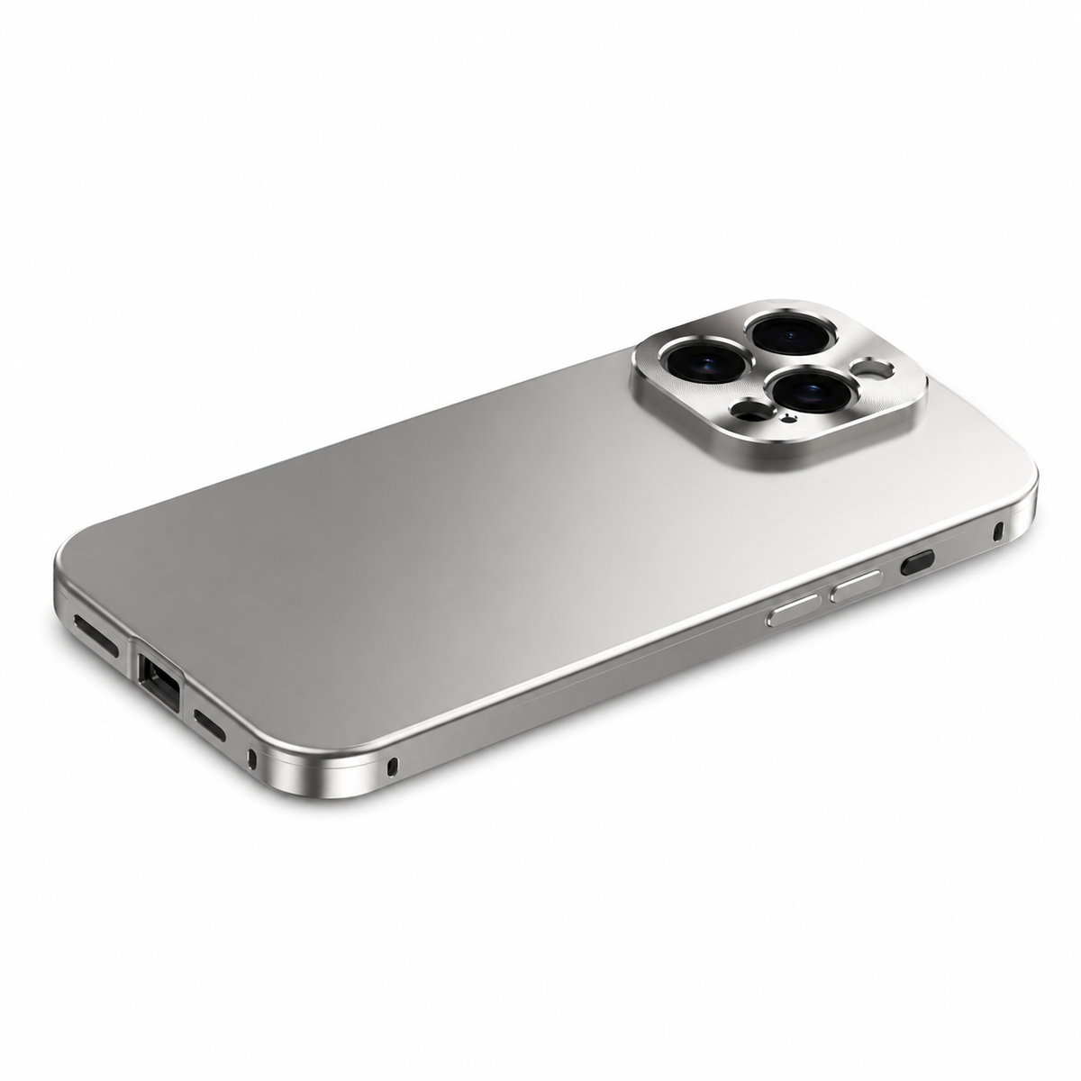 Premium iPhone Case Magnetic Aluminum Frame Shockproof Protective Cover Camera Lens Protection Wireless Charging Anti Scratch Slim Metal Full Coverage