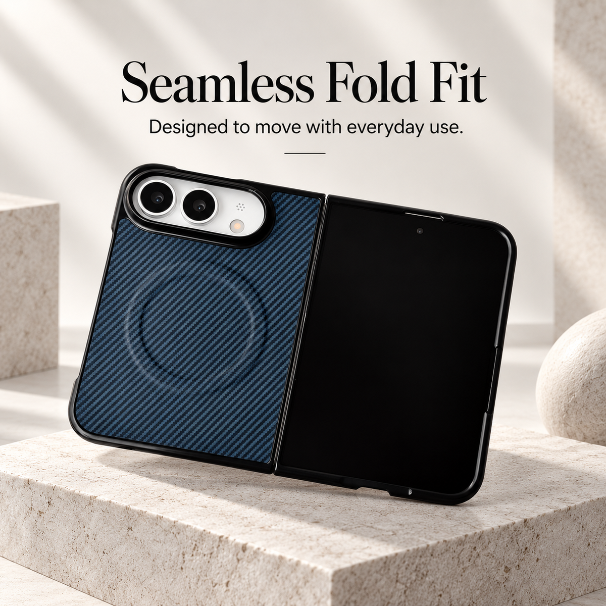 Premium iPhone Case Magnetic Carbon Fiber Pattern Soft TPU MagSafe Foldable Cover Shockproof Anti Knock Slim Non Slip Durable Protective Phone Cover Shell Case