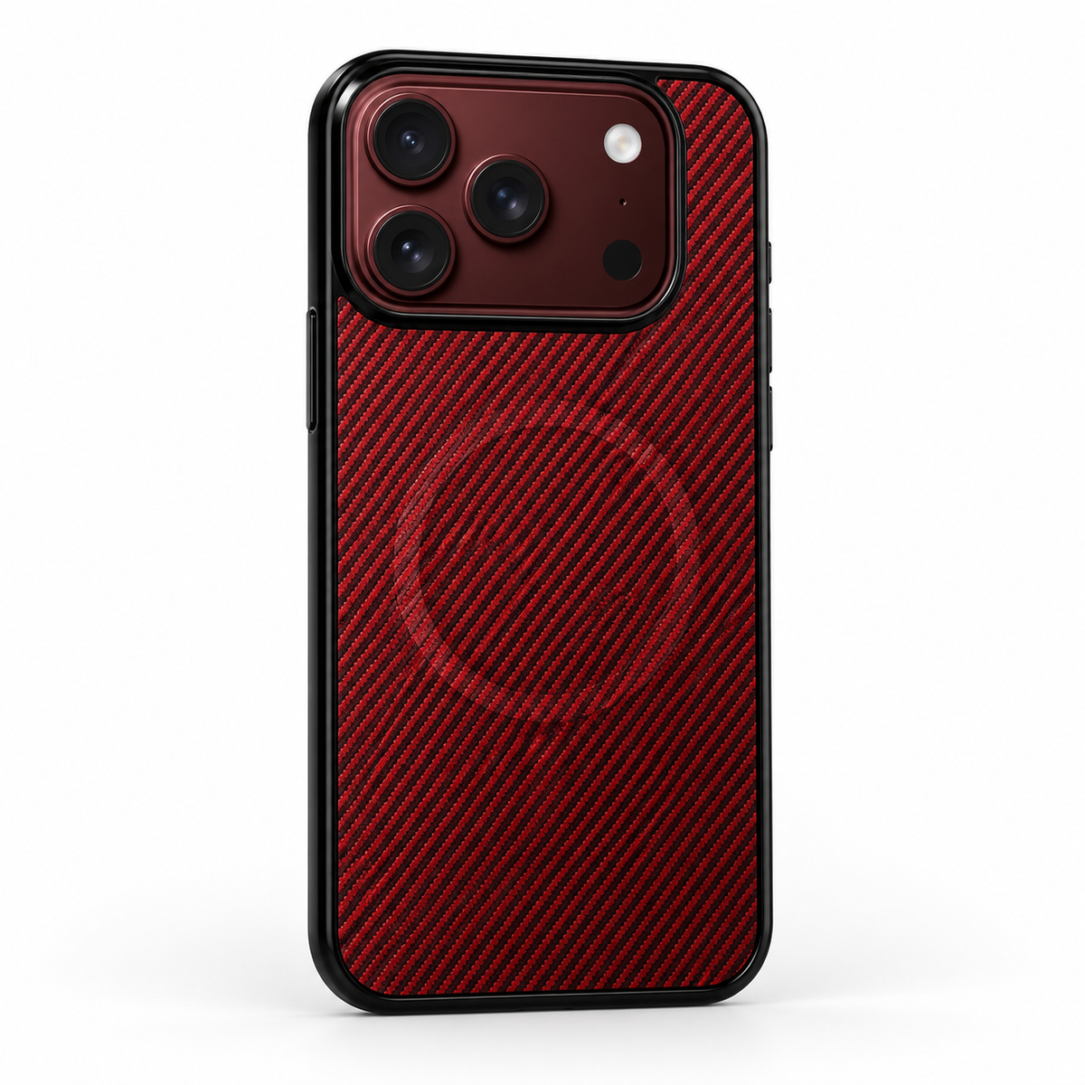 Premium iPhone Case Magnetic Carbon Fiber Pattern Soft TPU Shockproof Anti Knock Slim Protective Durable Non Slip Wireless Charging Phone Cover Shell Case