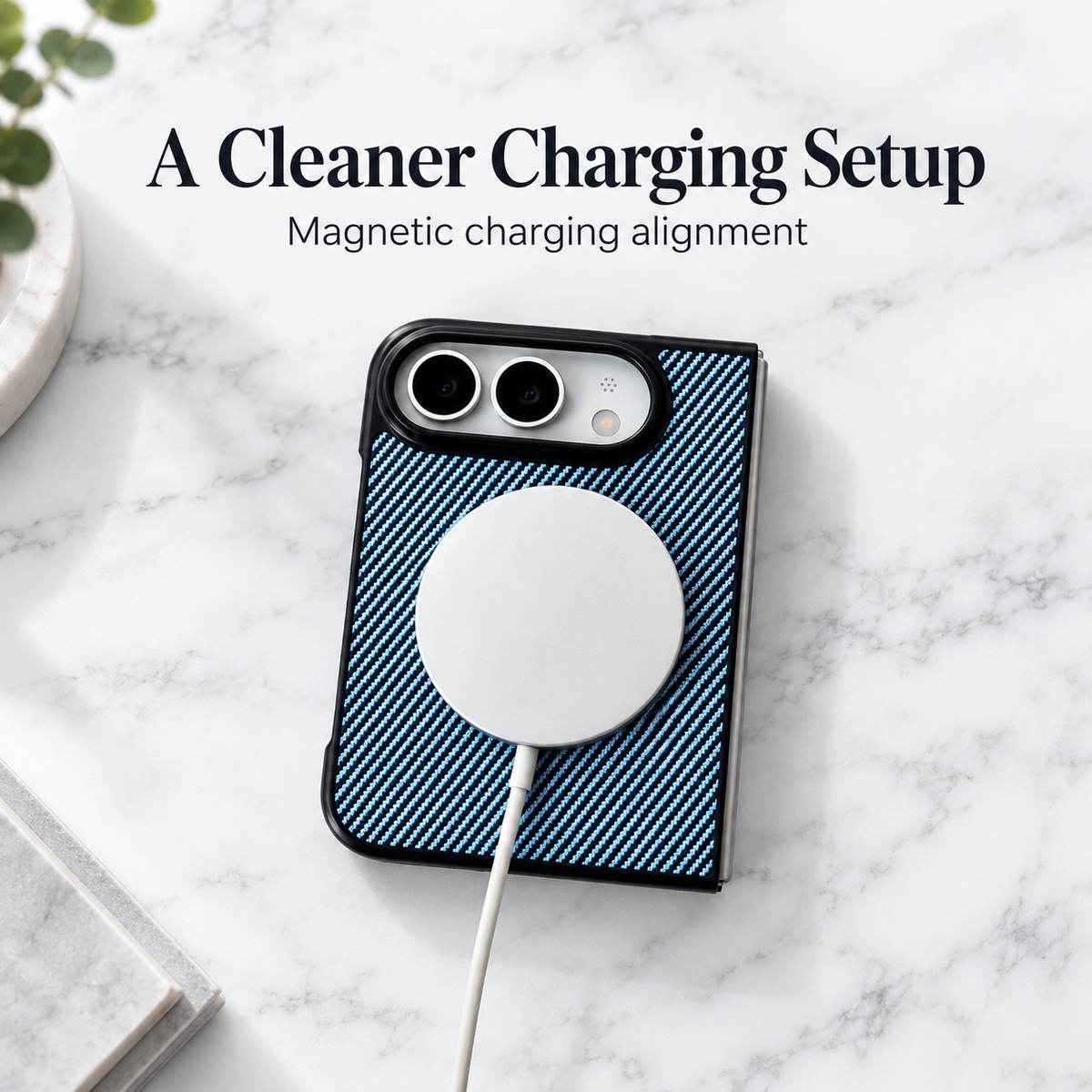 Premium iPhone Case Magnetic Carbon Fiber Pattern Soft TPU Shockproof Anti Knock Slim Protective Durable Non Slip Wireless Charging Phone Cover Shell Case