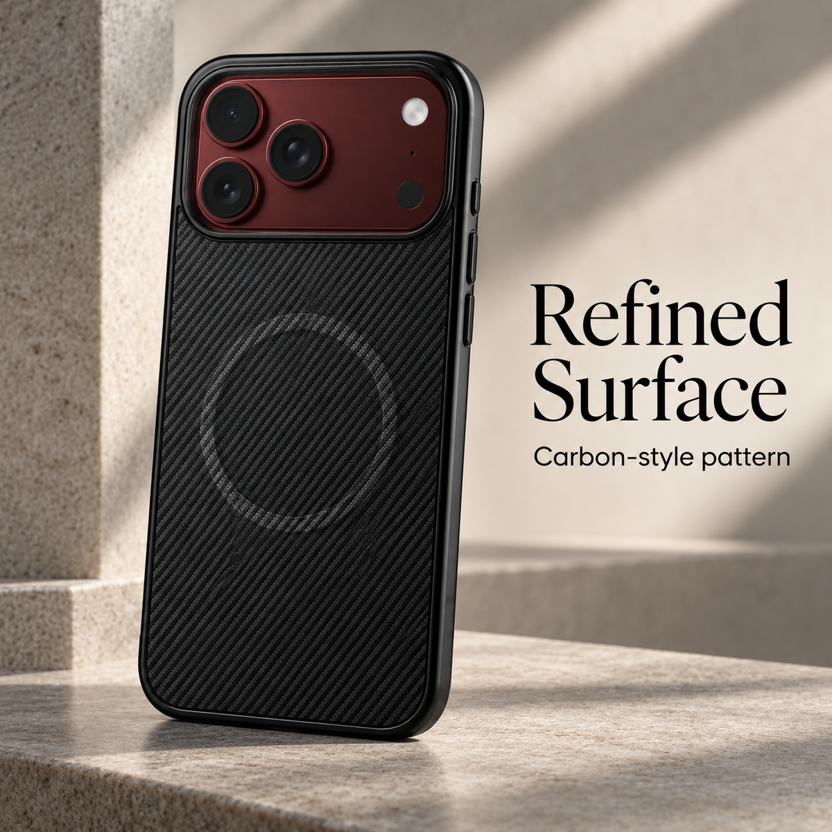 Premium iPhone Case Magnetic Carbon Fiber Pattern Soft TPU Shockproof Anti Knock Slim Protective Durable Non Slip Wireless Charging Phone Cover Shell Case
