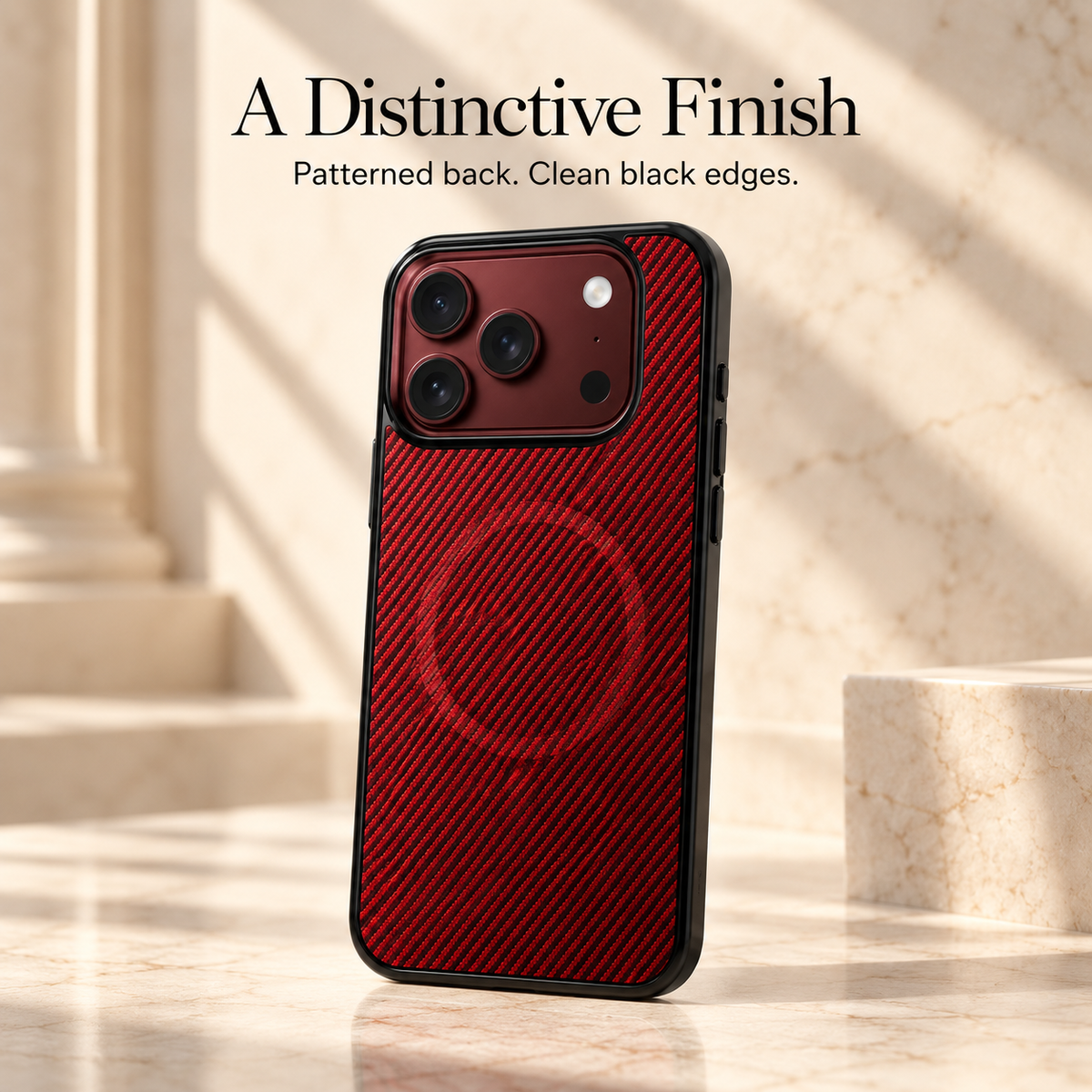 Premium iPhone Case Magnetic Carbon Fiber Pattern Soft TPU Shockproof Anti Knock Slim Protective Durable Non Slip Wireless Charging Phone Cover Shell Case