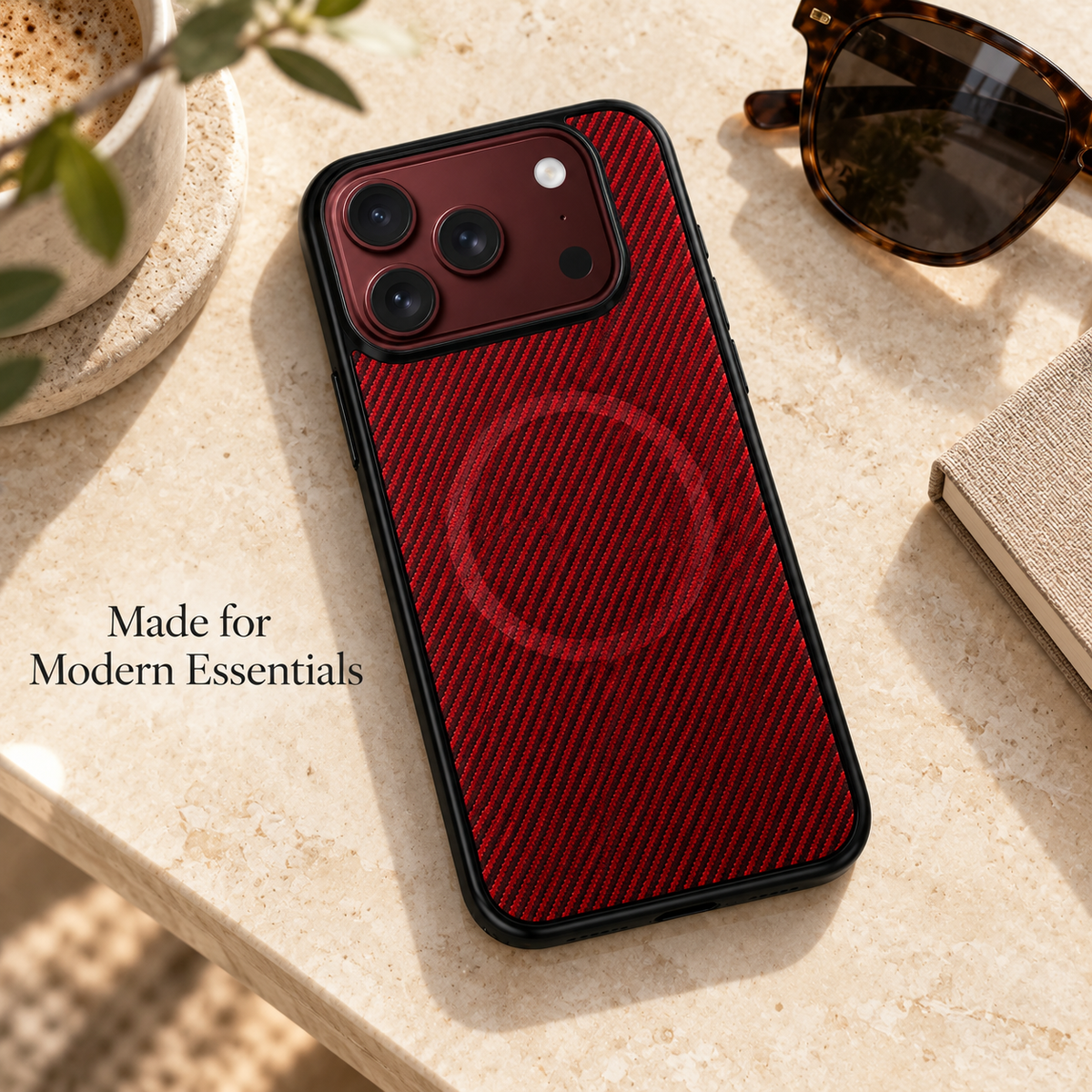 Premium iPhone Case Magnetic Carbon Fiber Pattern Soft TPU Shockproof Anti Knock Slim Protective Durable Non Slip Wireless Charging Phone Cover Shell Case