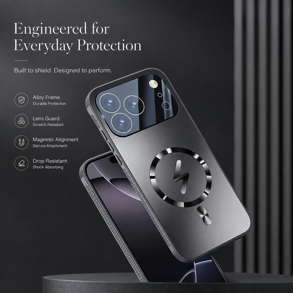 Premium iPhone Case Magnetic Frosted Heat Dissipation Protective Cover Camera Lens Protection Anti Scratch Slim Full Coverage Cooling Matte Case Design