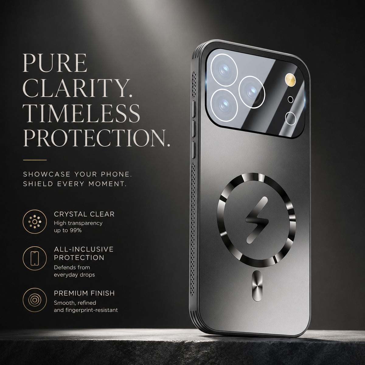 Premium iPhone Case Magnetic Frosted Heat Dissipation Protective Cover Camera Lens Protection Anti Scratch Slim Full Coverage Cooling Matte Case Design